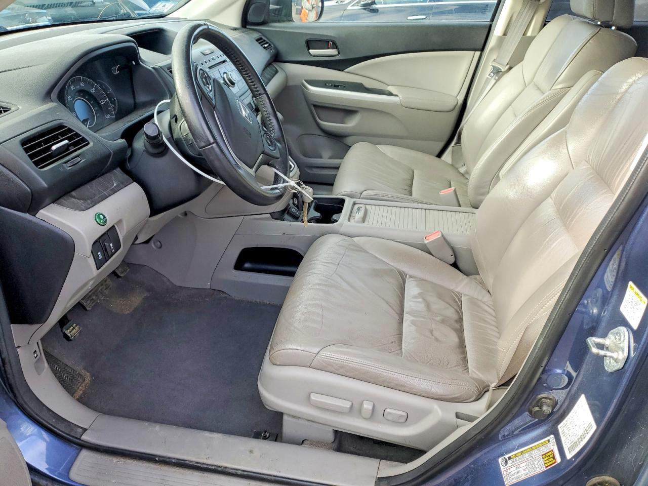 2013 Honda Cr-v Exl Blue vin: 2HKRM4H76DH648407