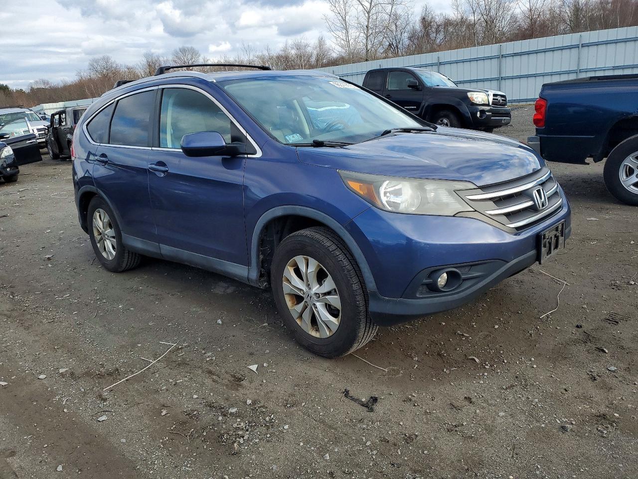 2013 Honda Cr-v Exl Blue vin: 2HKRM4H76DH648407