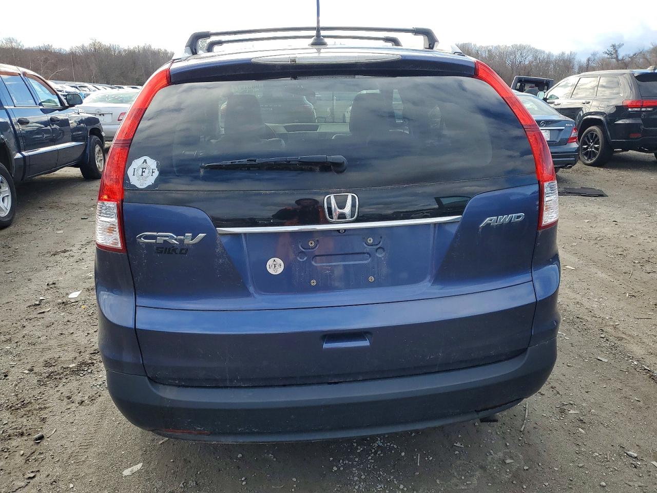 2013 Honda Cr-v Exl Blue vin: 2HKRM4H76DH648407