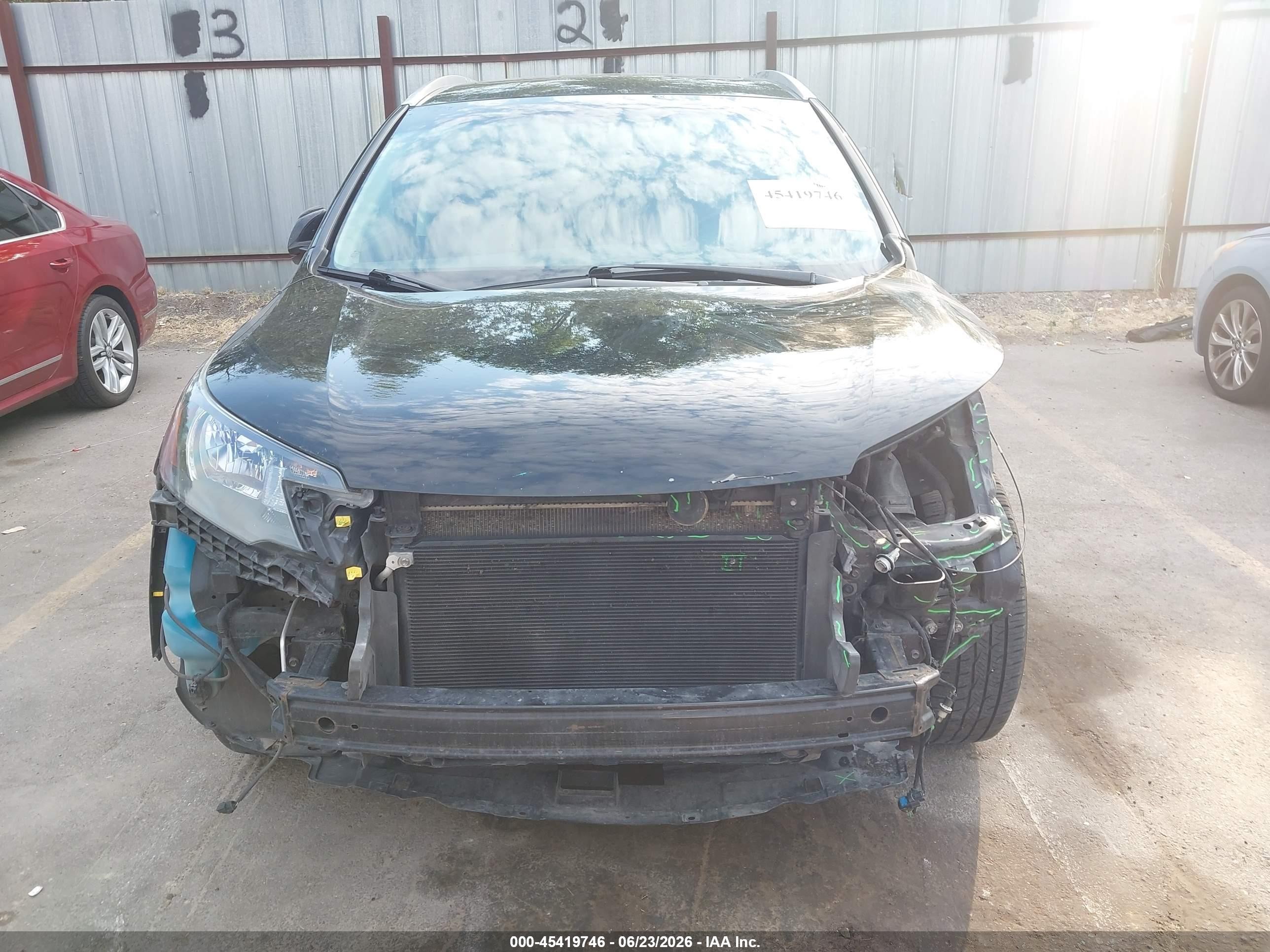 2013 Honda Cr-v Ex-l Black vin: 2HKRM4H76DH653526