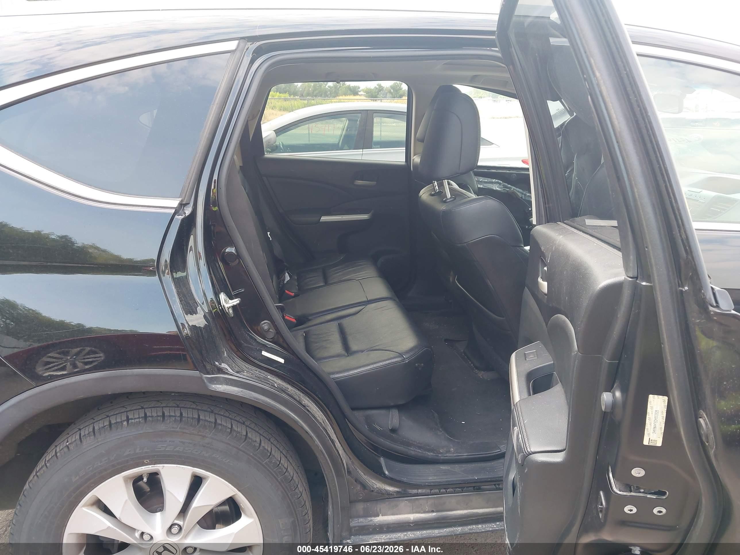 2013 Honda Cr-v Ex-l Black vin: 2HKRM4H76DH653526