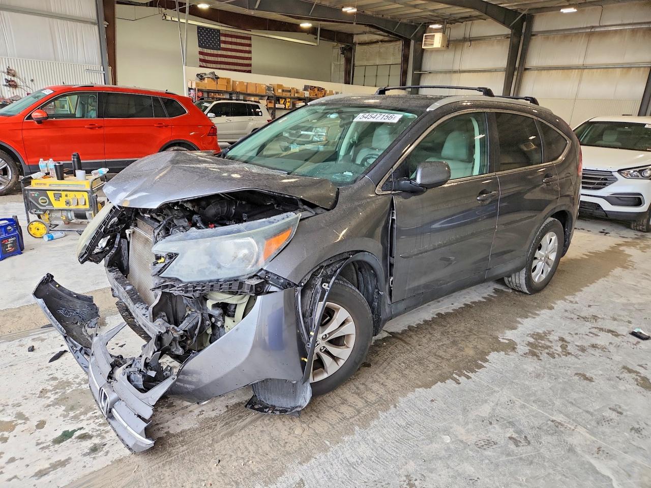 2013 Honda Cr-v Exl Gray vin: 2HKRM4H76DH653980