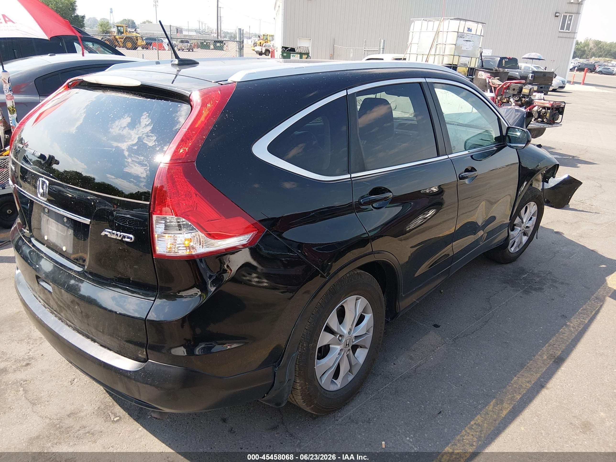 2014 Honda Cr-v Ex-l Black vin: 2HKRM4H76EH605736