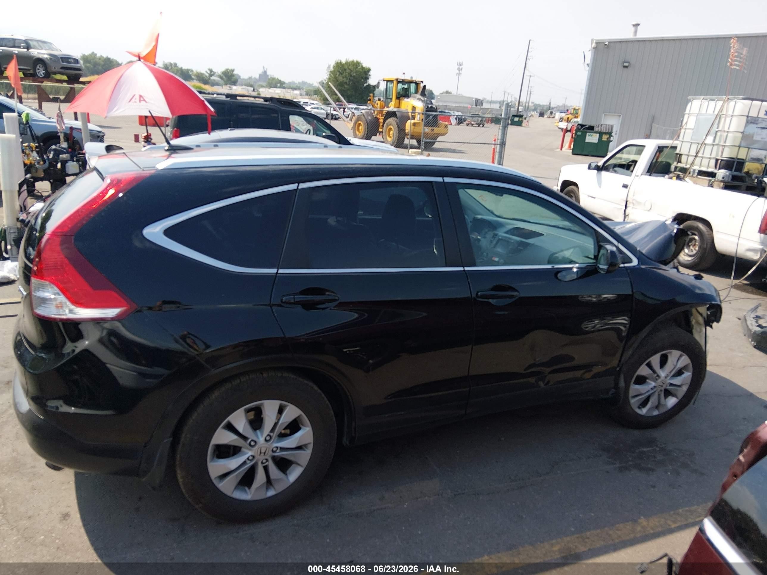 2014 Honda Cr-v Ex-l Black vin: 2HKRM4H76EH605736