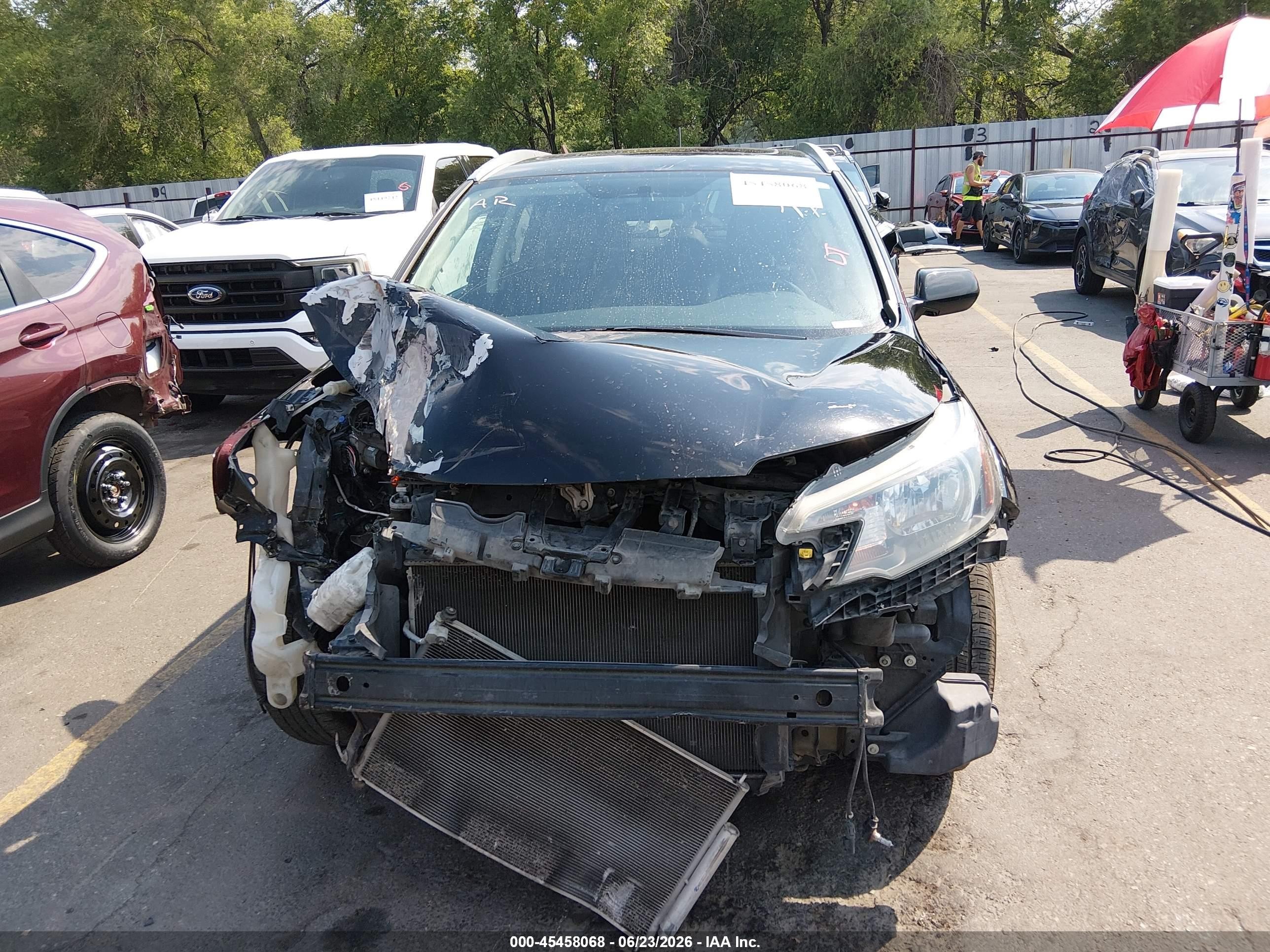 2014 Honda Cr-v Ex-l Black vin: 2HKRM4H76EH605736