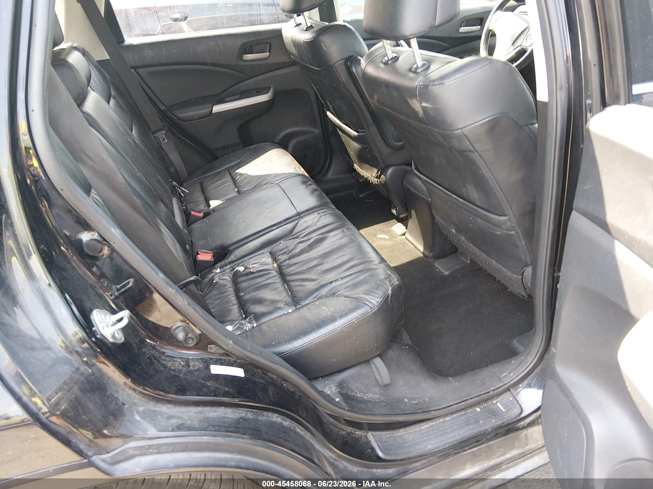 2014 Honda Cr-v Ex-l Black vin: 2HKRM4H76EH605736