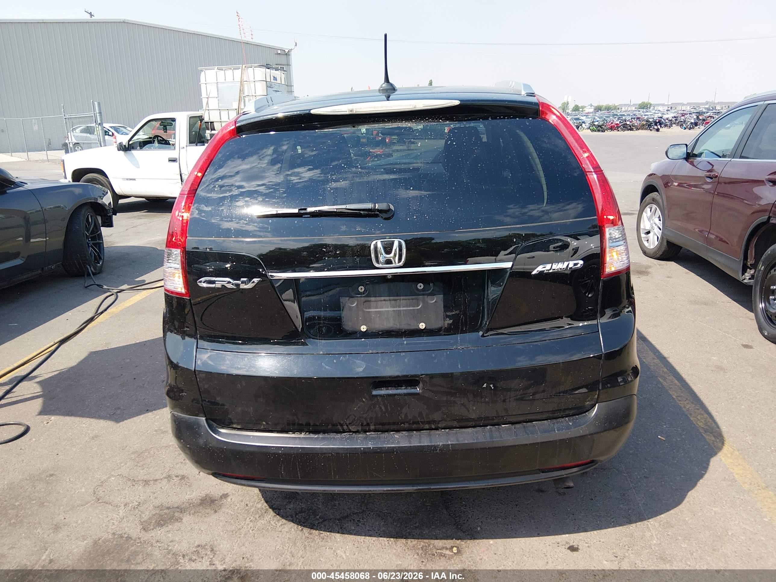 2014 Honda Cr-v Ex-l Black vin: 2HKRM4H76EH605736