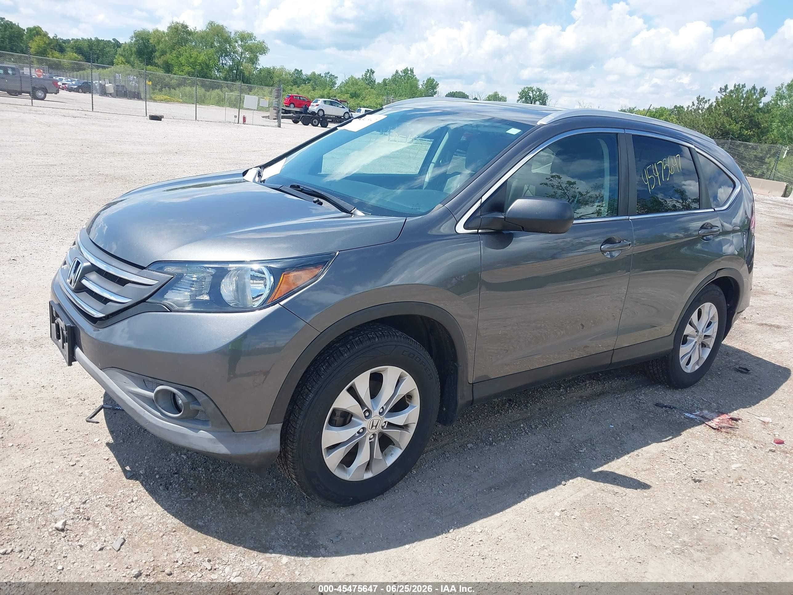 2014 Honda Cr-v Ex-l Серый vin: 2HKRM4H76EH619054