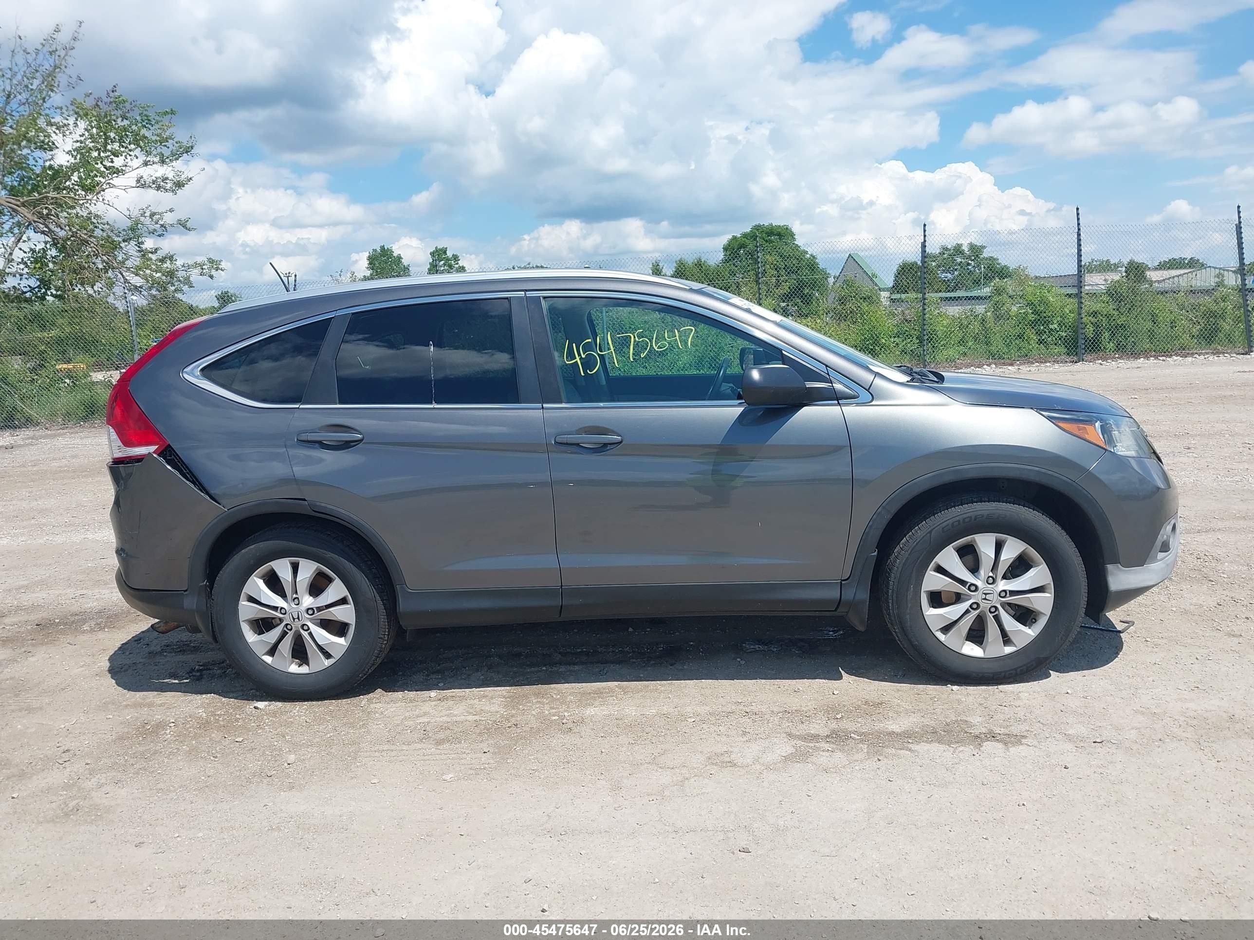2014 Honda Cr-v Ex-l Серый vin: 2HKRM4H76EH619054
