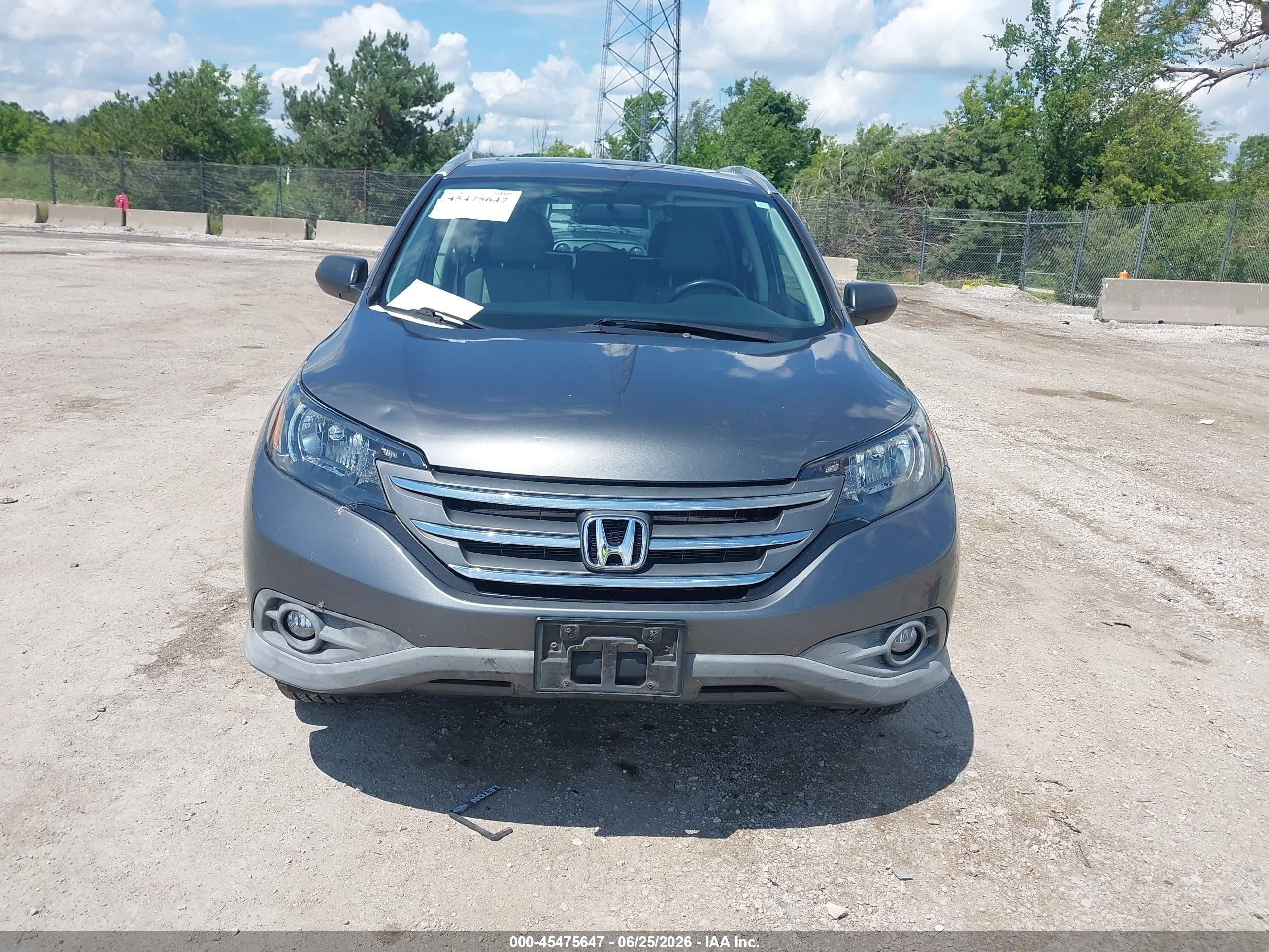 2014 Honda Cr-v Ex-l Серый vin: 2HKRM4H76EH619054