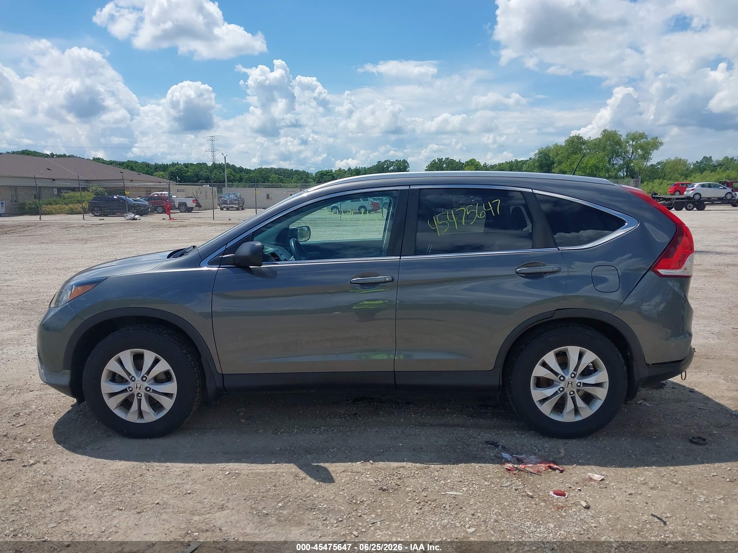 2014 Honda Cr-v Ex-l Серый vin: 2HKRM4H76EH619054
