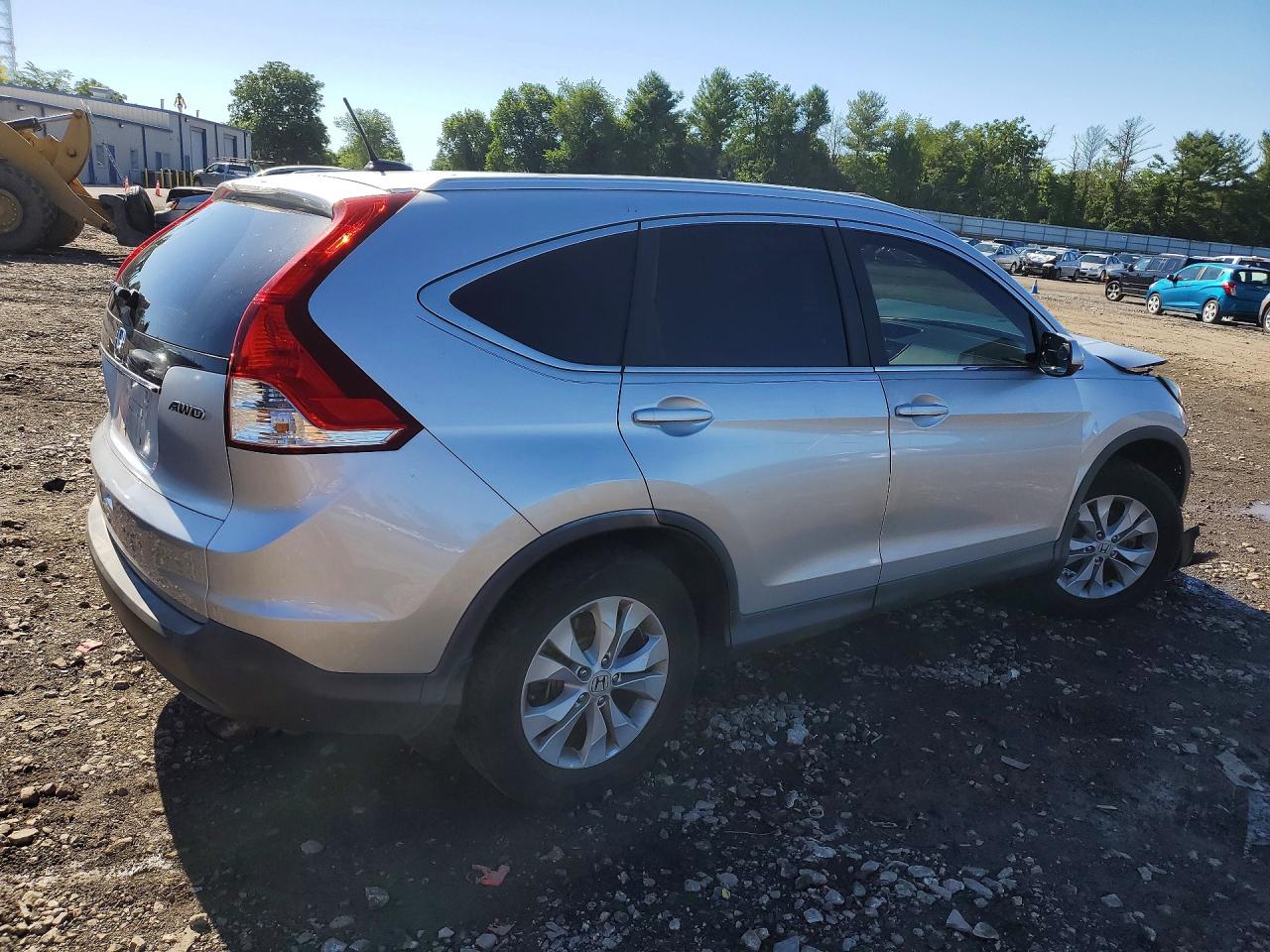 2014 Honda Cr-v Exl Silver vin: 2HKRM4H76EH623430