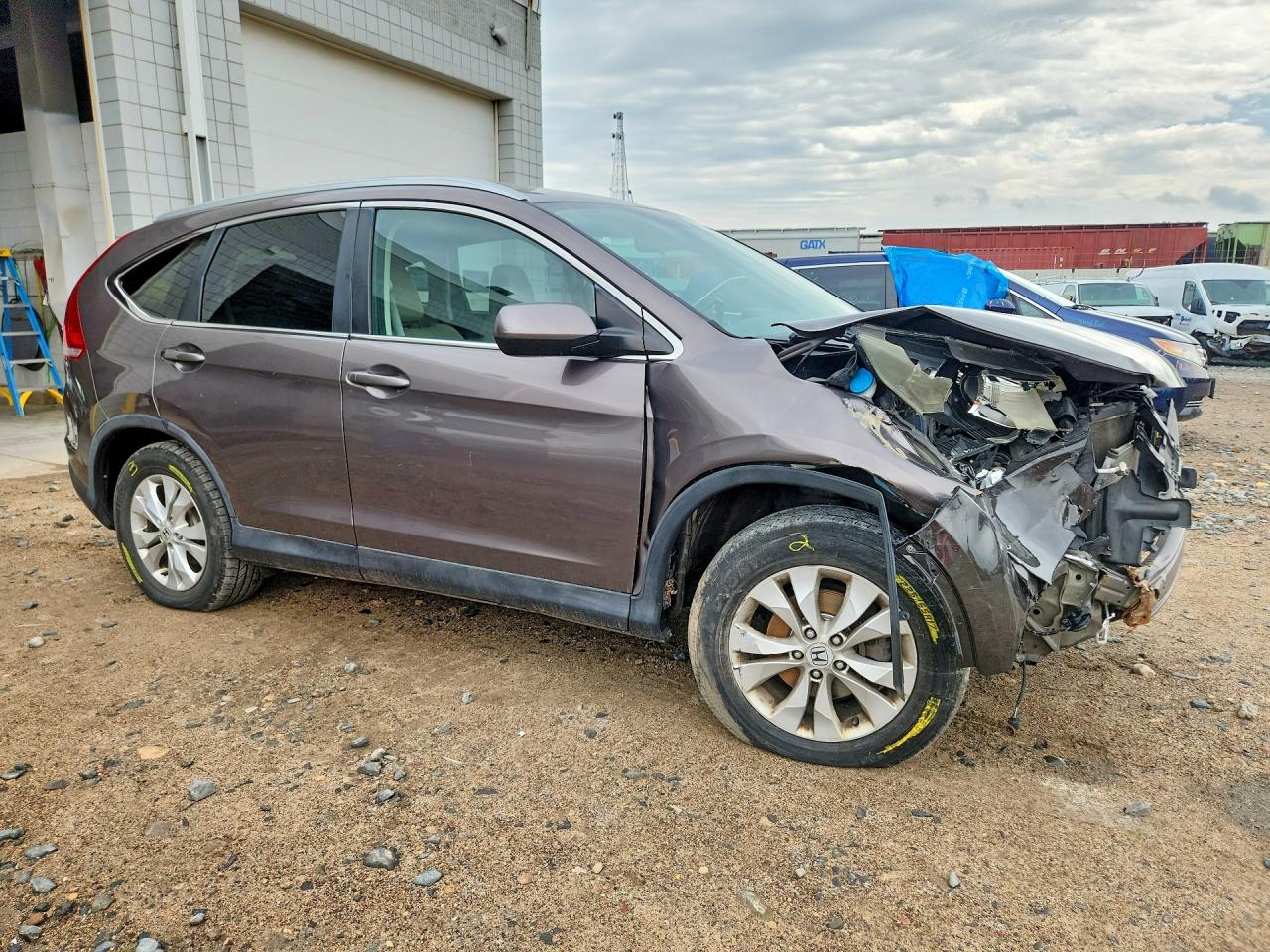 2014 Honda Cr-v Exl Gray vin: 2HKRM4H76EH651910