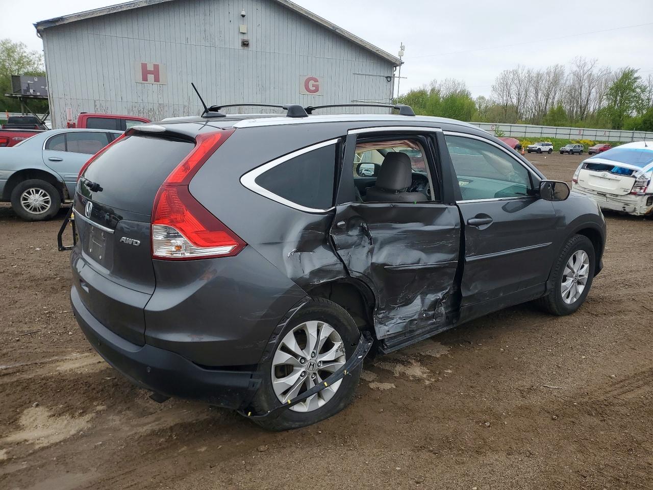 2014 Honda Cr-v Exl Charcoal vin: 2HKRM4H76EH703374