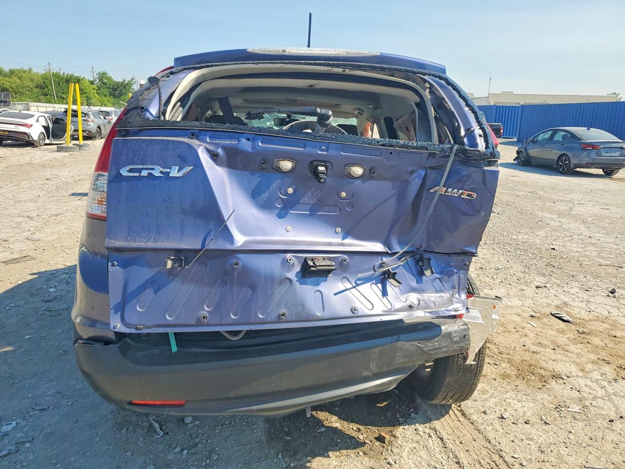 2014 Honda Cr-v Exl Blue vin: 2HKRM4H76EH705268