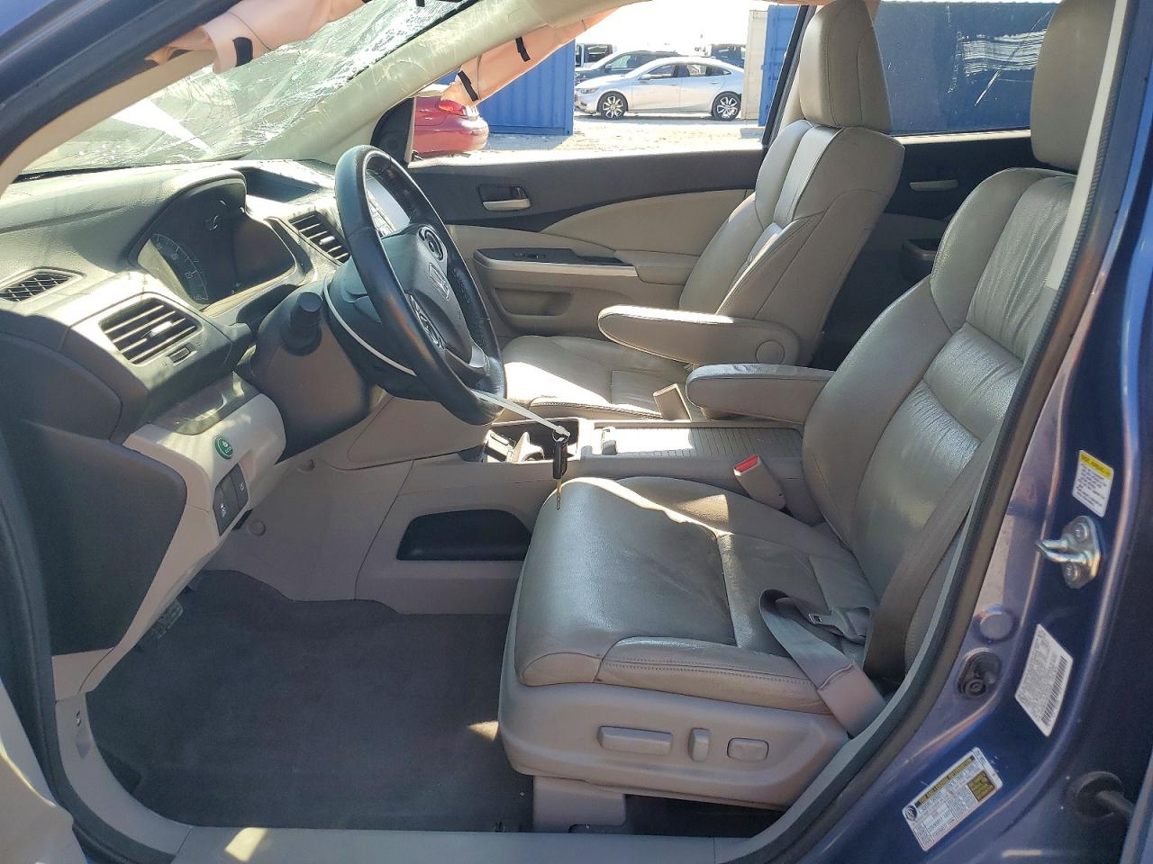2014 Honda Cr-v Exl Blue vin: 2HKRM4H76EH705268