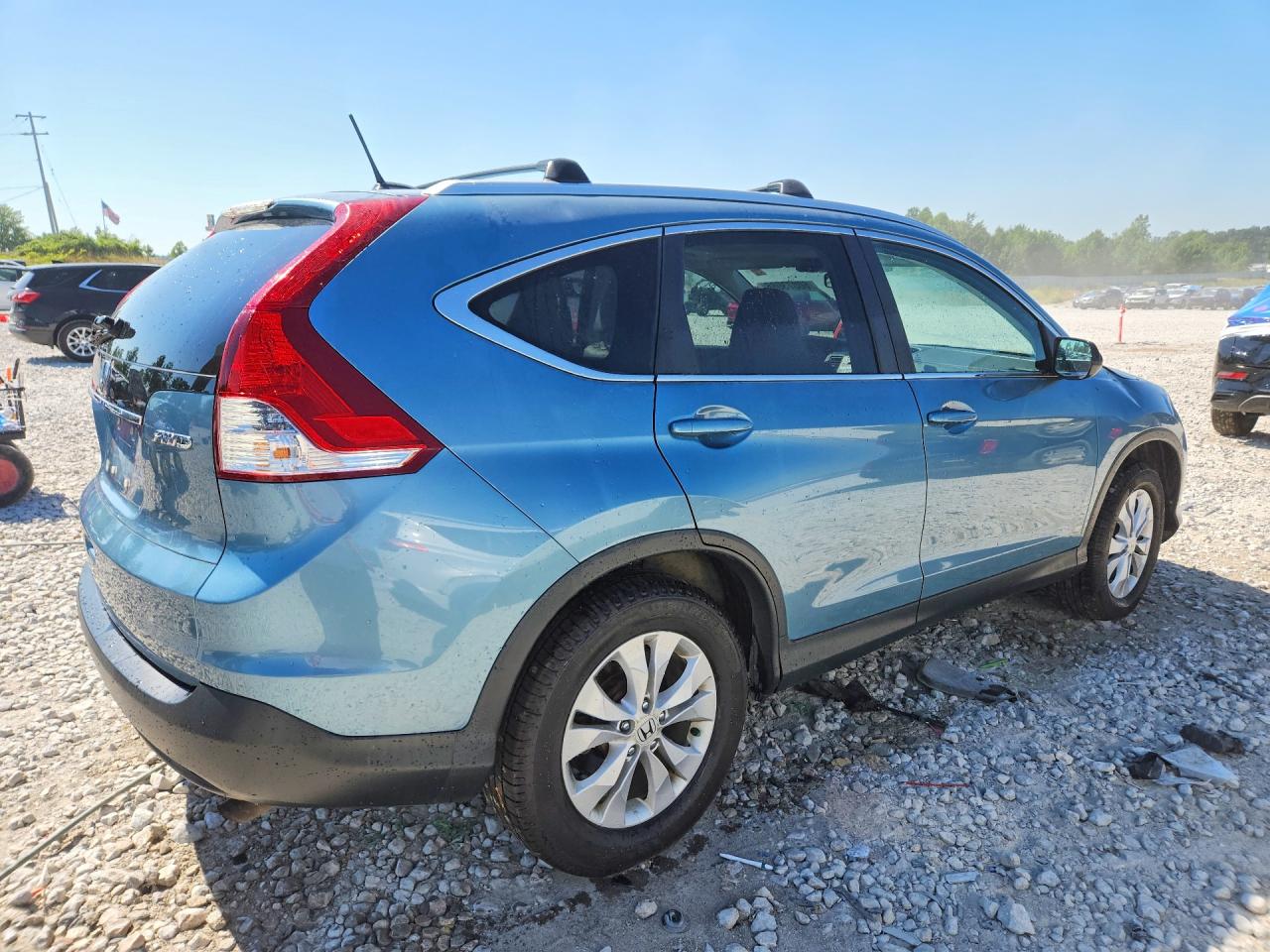 2014 Honda Cr-v Exl Turquoise vin: 2HKRM4H76EH705822