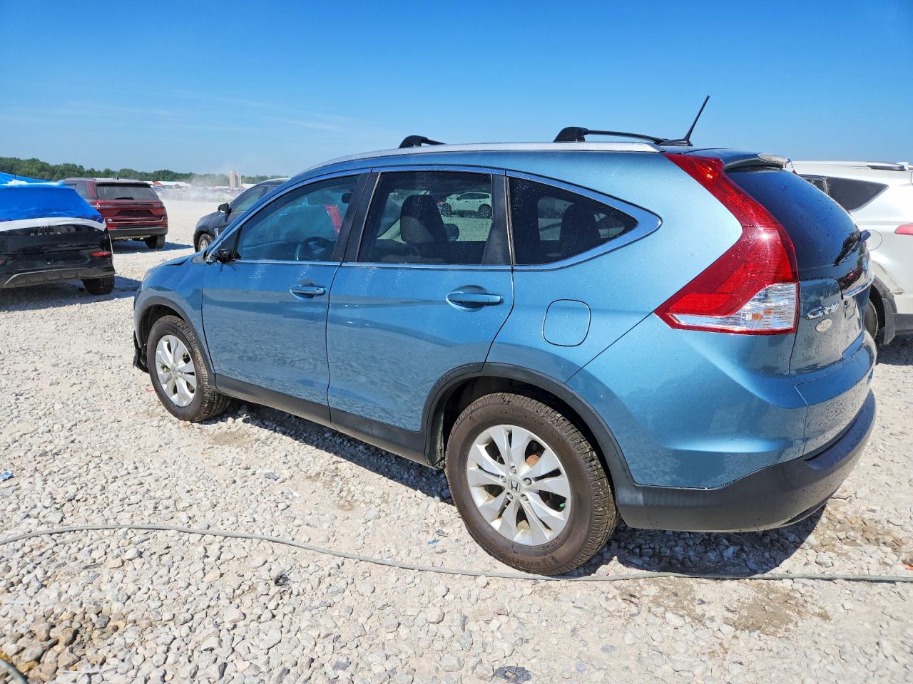 2014 Honda Cr-v Exl Turquoise vin: 2HKRM4H76EH705822