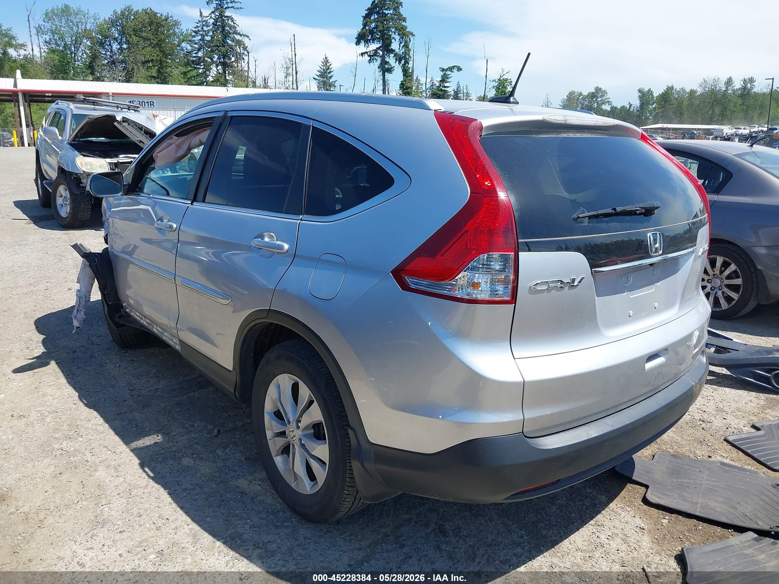 2014 Honda Cr-v Ex-l Серебряный vin: 2HKRM4H76EH716674