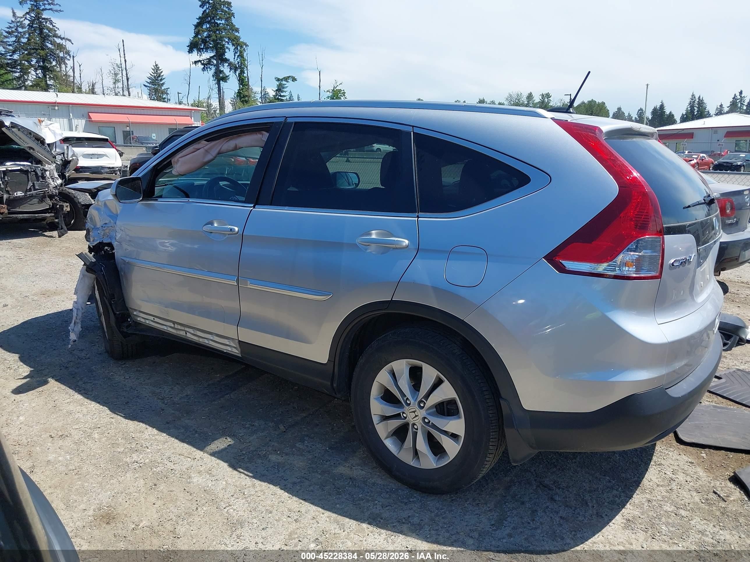 2014 Honda Cr-v Ex-l Серебряный vin: 2HKRM4H76EH716674