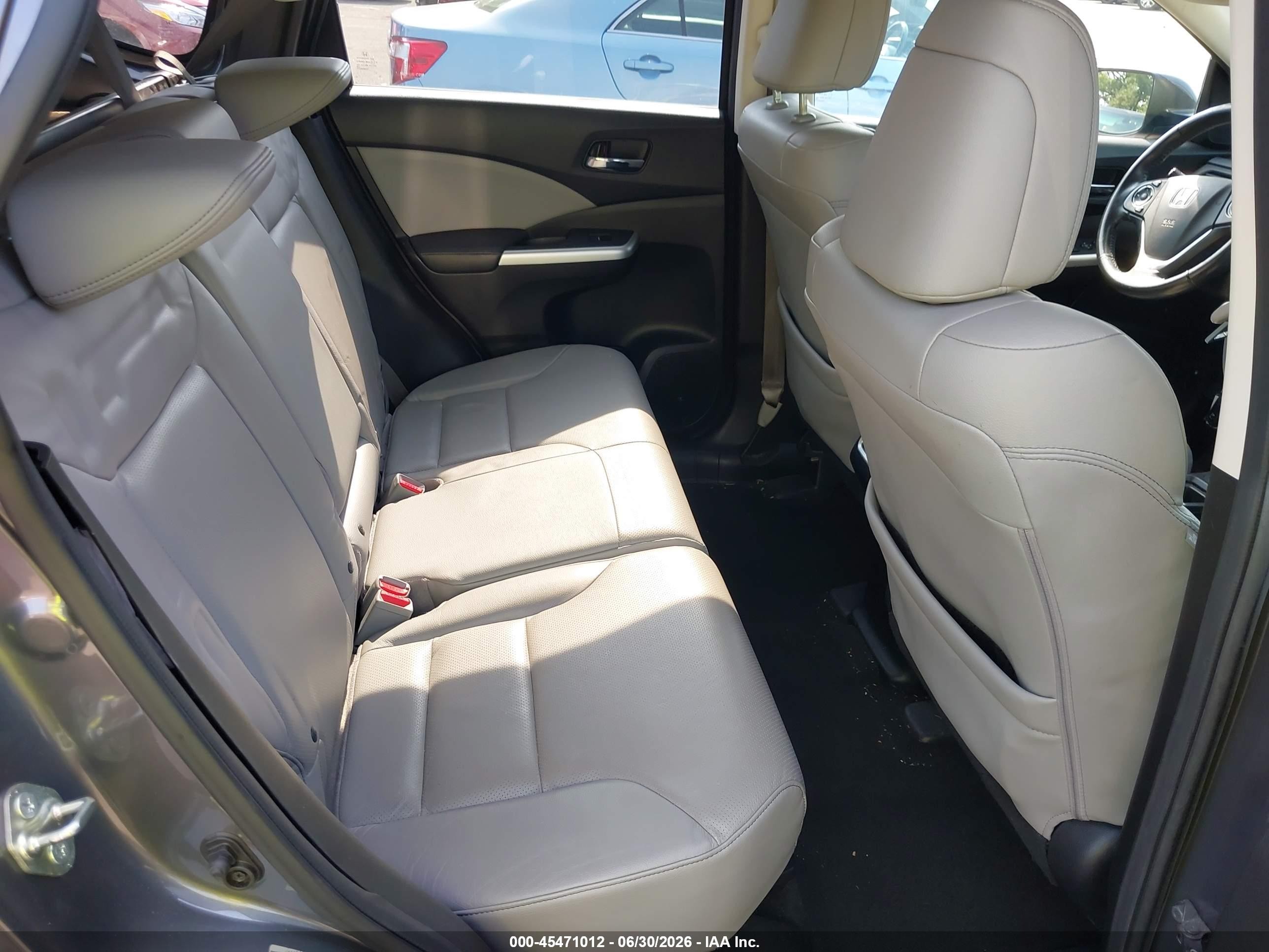 2015 Honda Cr-v Ex-l Gray vin: 2HKRM4H76FH610162