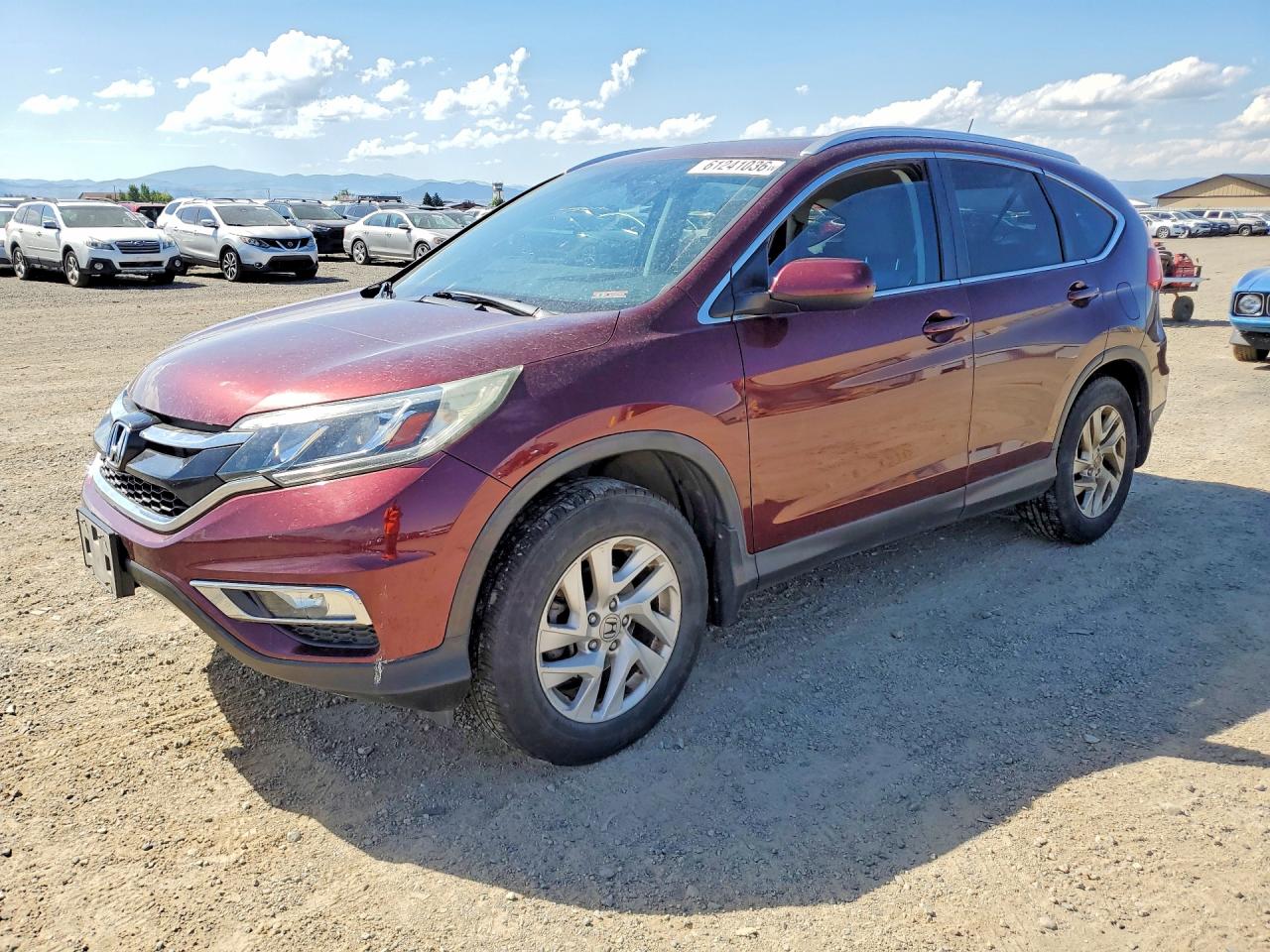 2015 Honda Cr-v Exl Burgundy vin: 2HKRM4H76FH626166