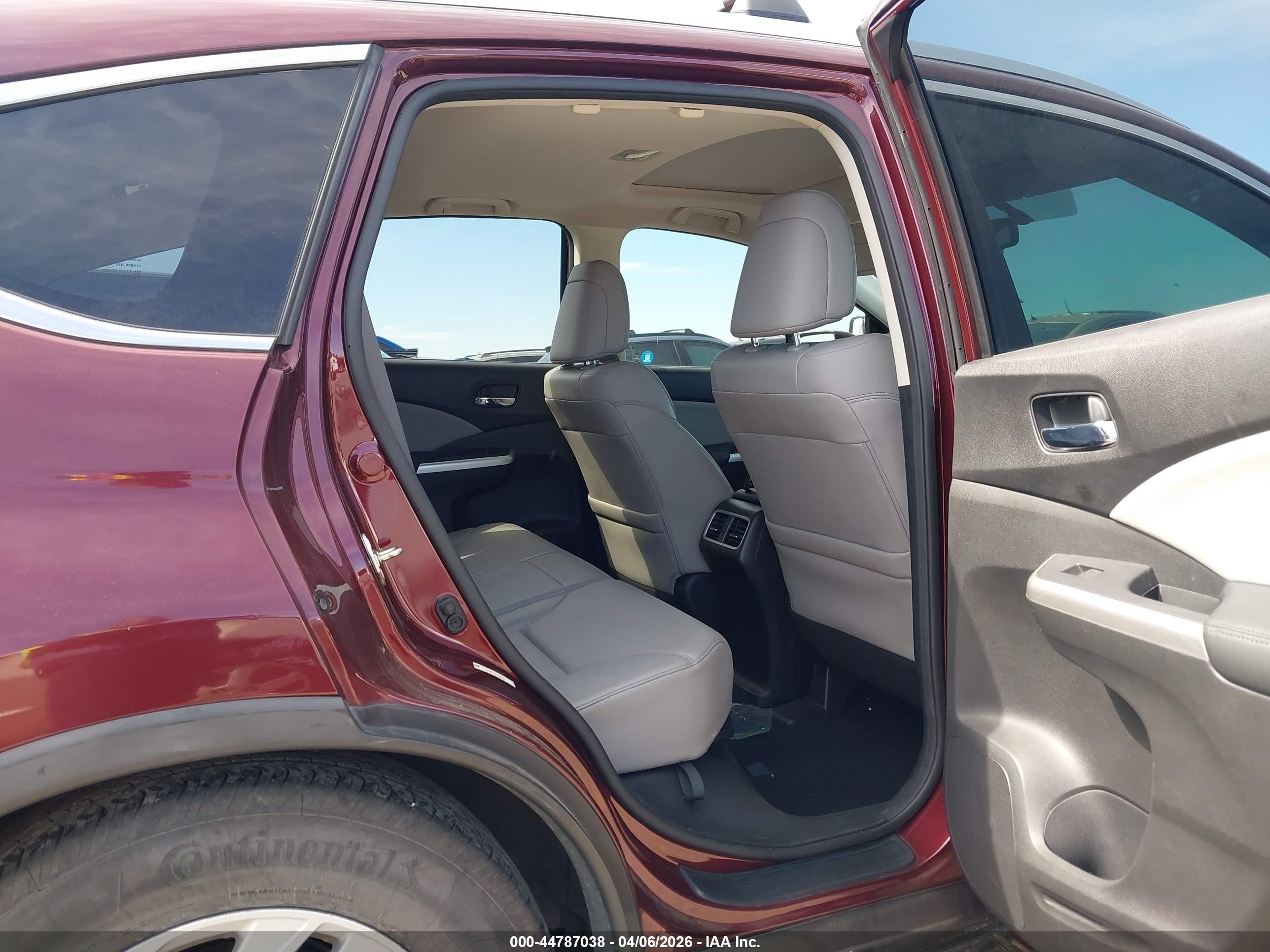 2015 Honda Cr-v Ex-l Burgundy vin: 2HKRM4H76FH628600