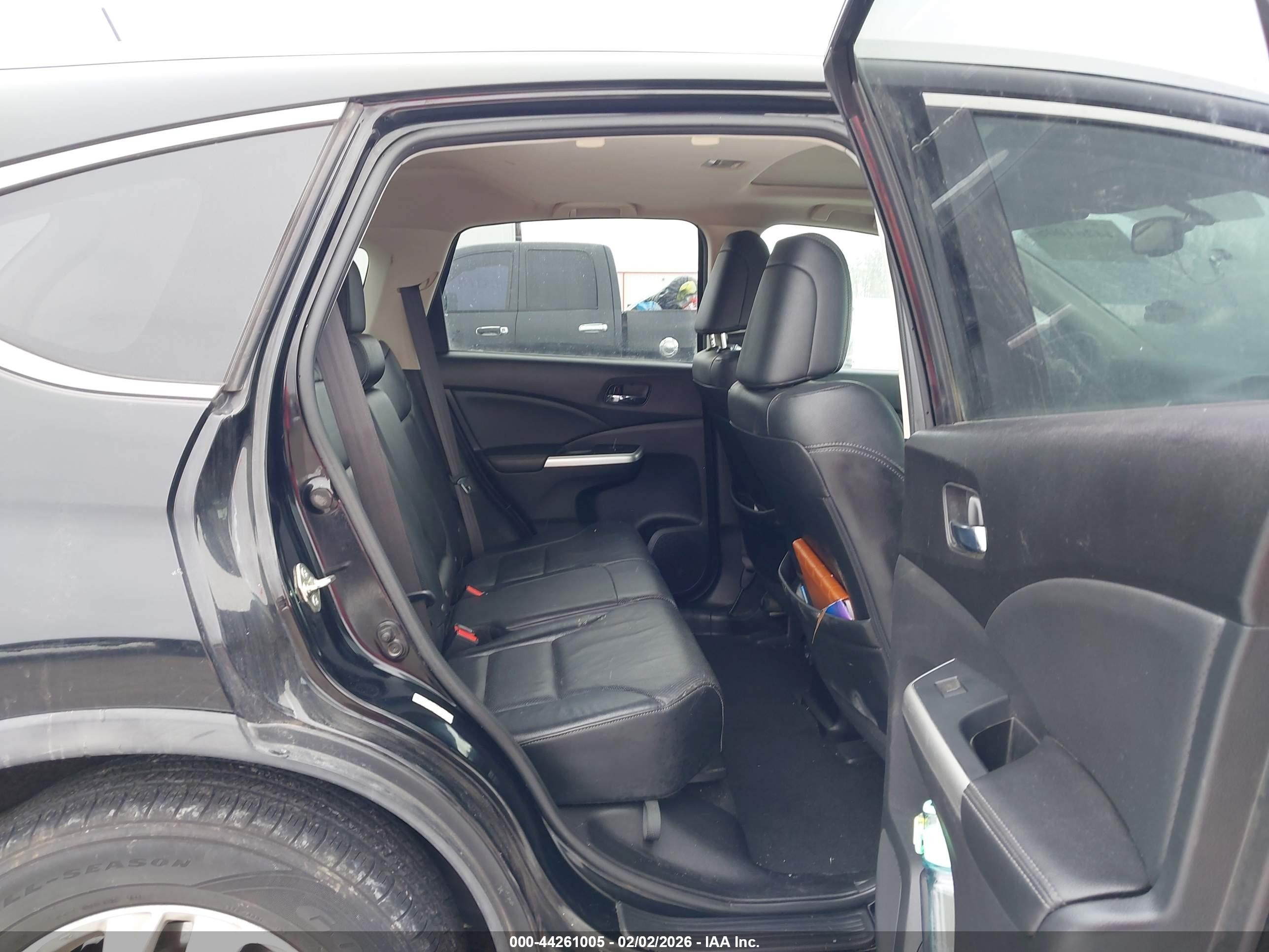 2015 Honda Cr-v Ex-l Black vin: 2HKRM4H76FH636521