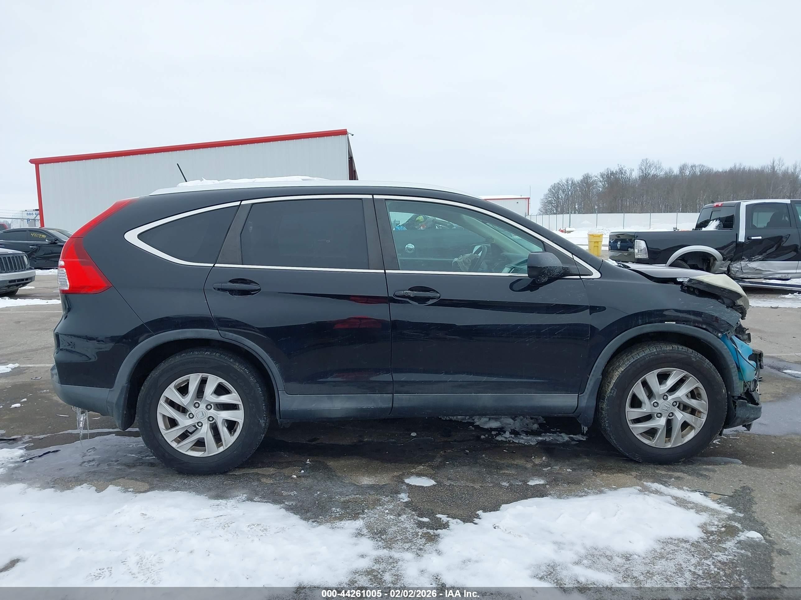 2015 Honda Cr-v Ex-l Black vin: 2HKRM4H76FH636521