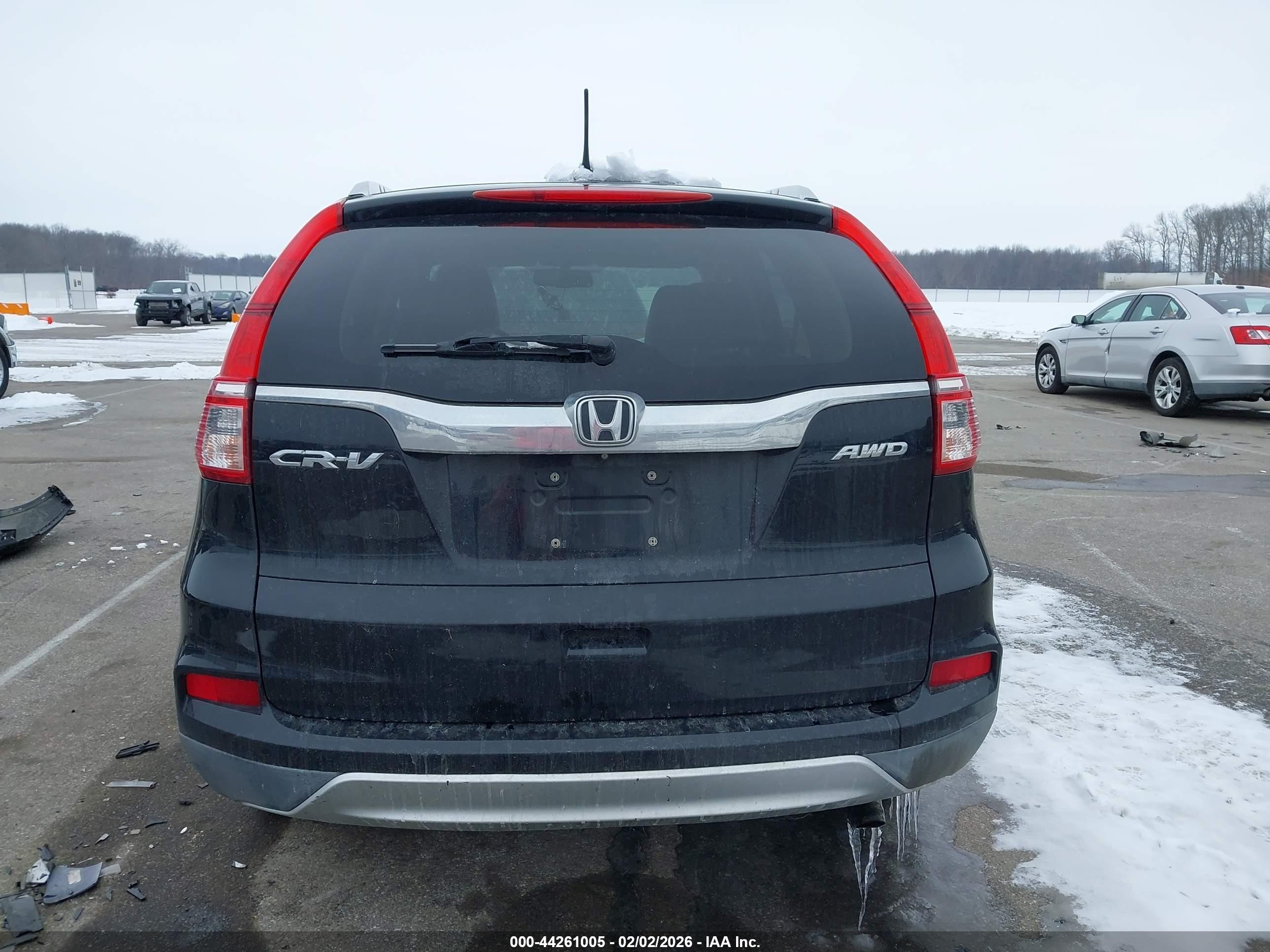 2015 Honda Cr-v Ex-l Black vin: 2HKRM4H76FH636521