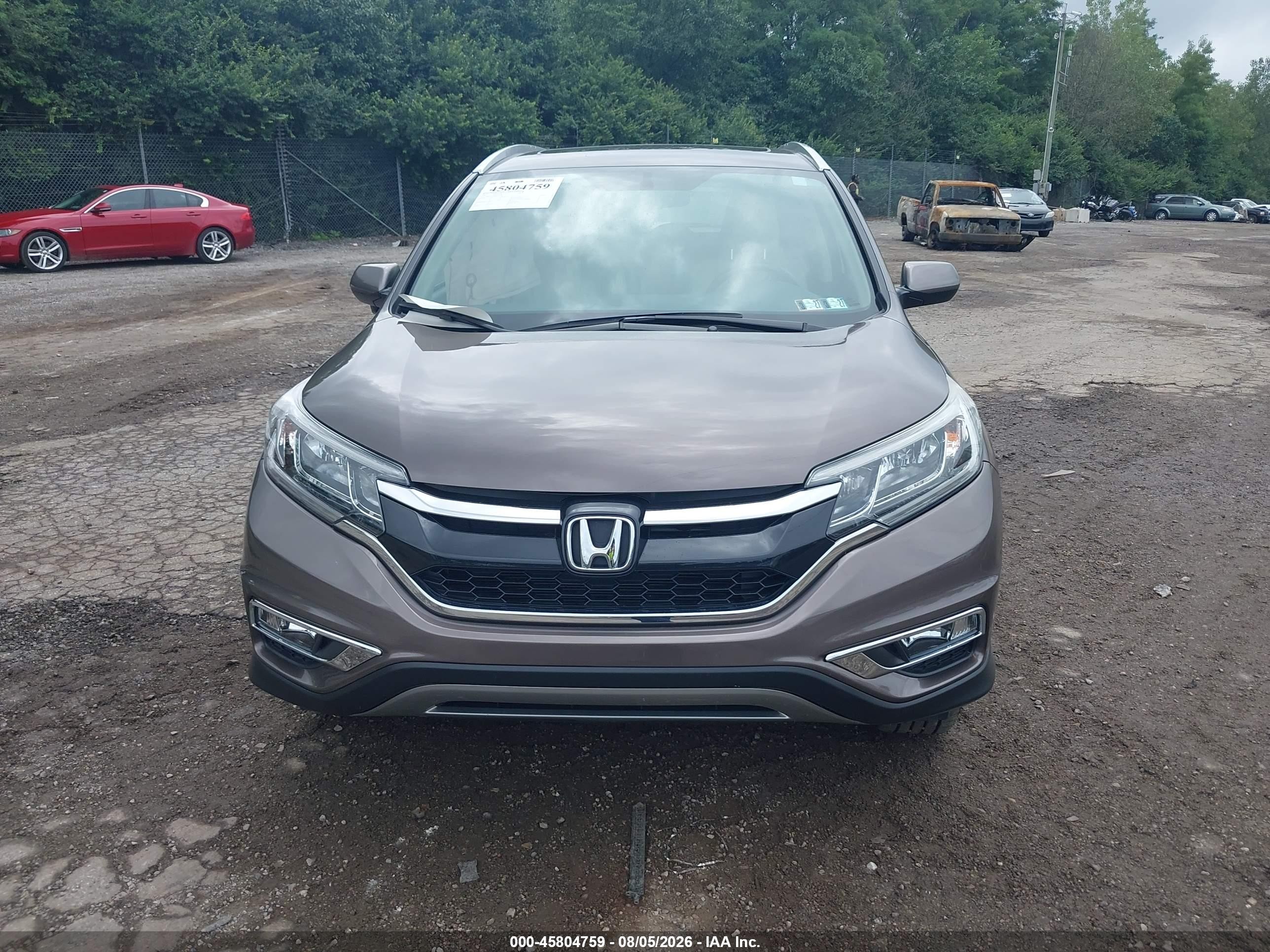 2015 Honda Cr-v Ex-l Brown vin: 2HKRM4H76FH641489