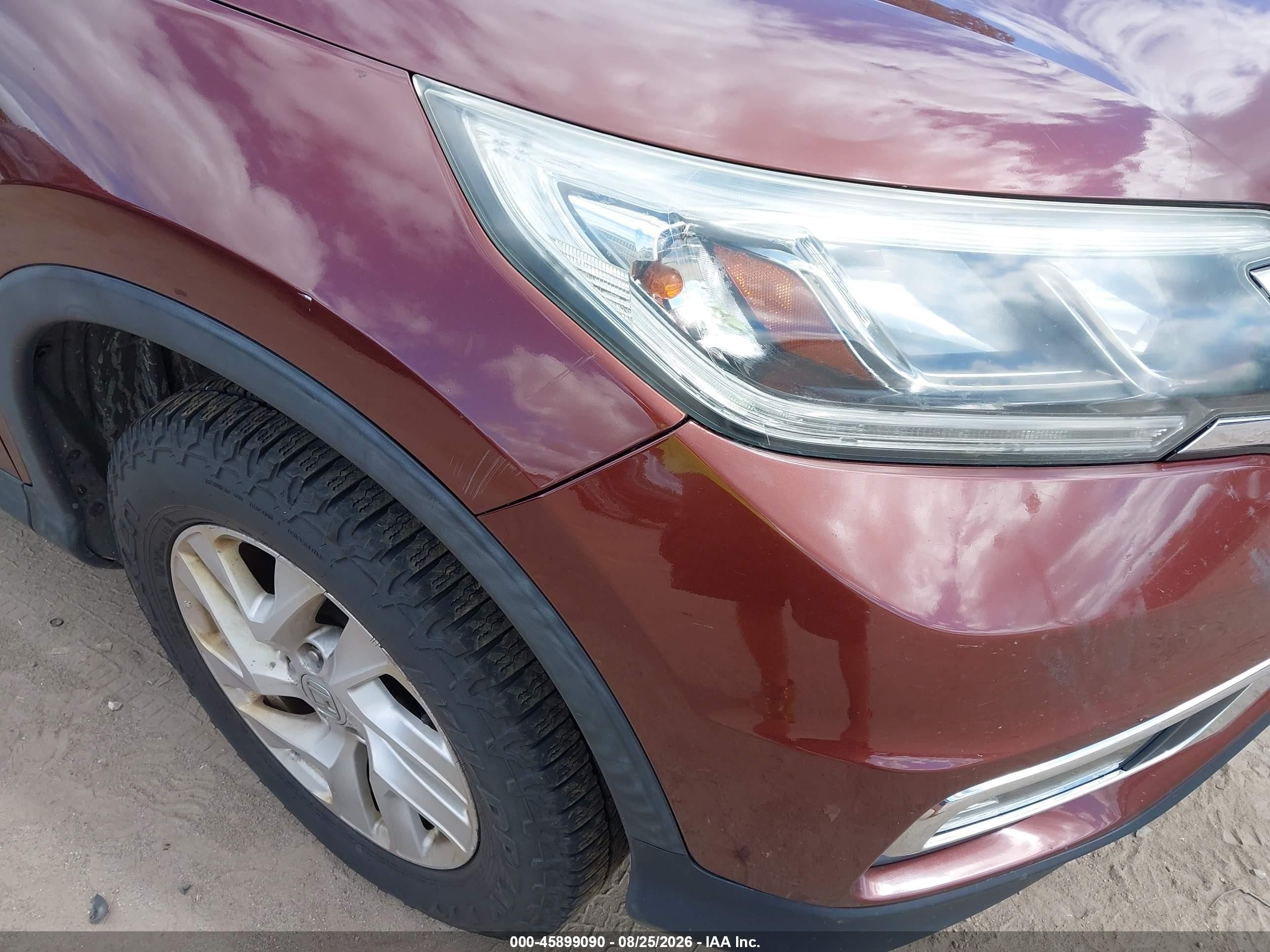 2015 Honda Cr-v Ex-l Красный vin: 2HKRM4H76FH643646