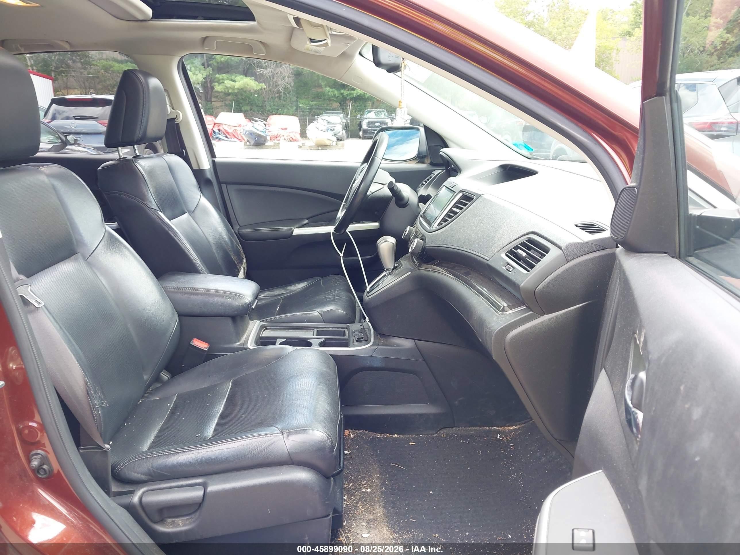 2015 Honda Cr-v Ex-l Красный vin: 2HKRM4H76FH643646