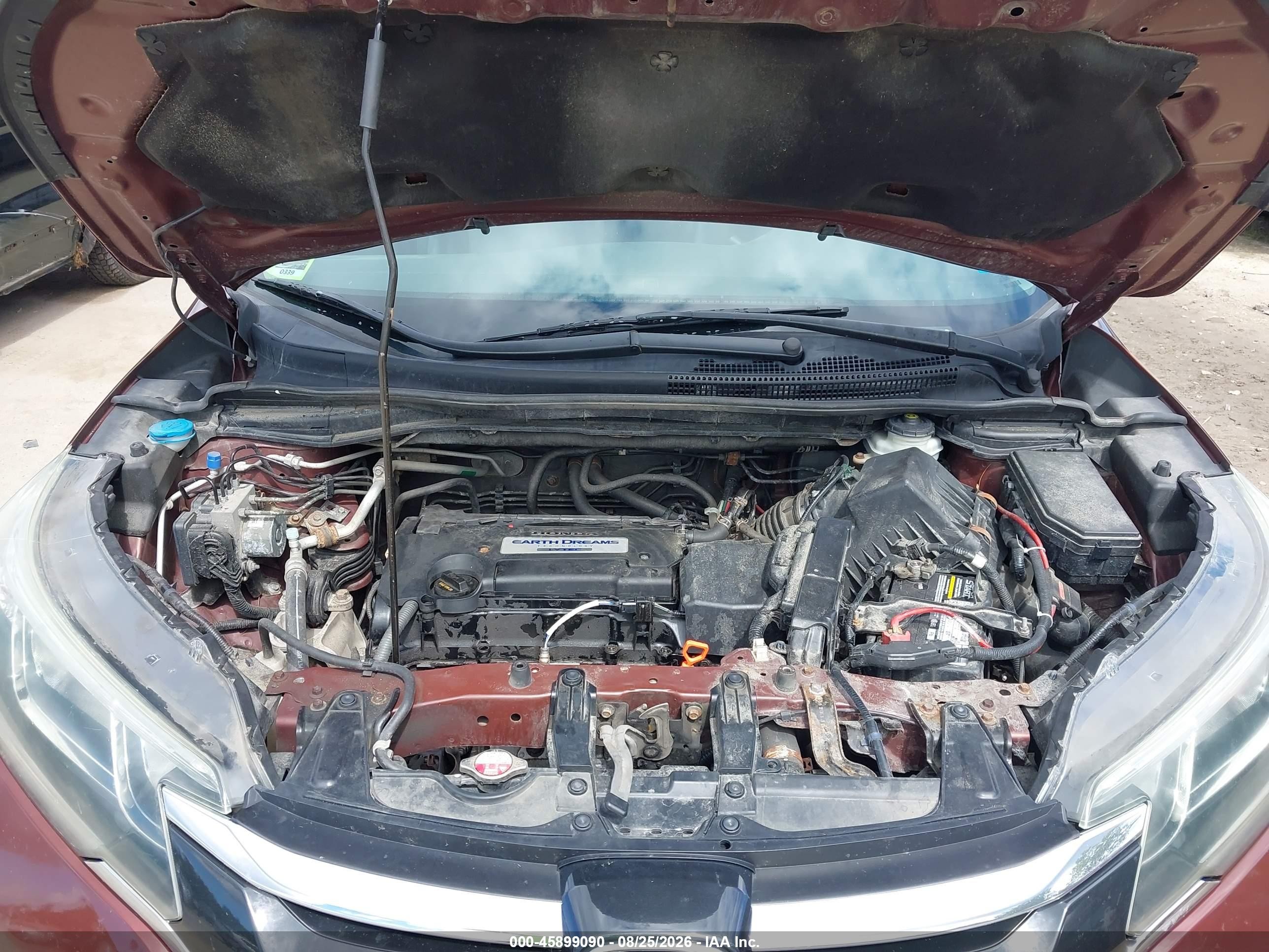 2015 Honda Cr-v Ex-l Красный vin: 2HKRM4H76FH643646