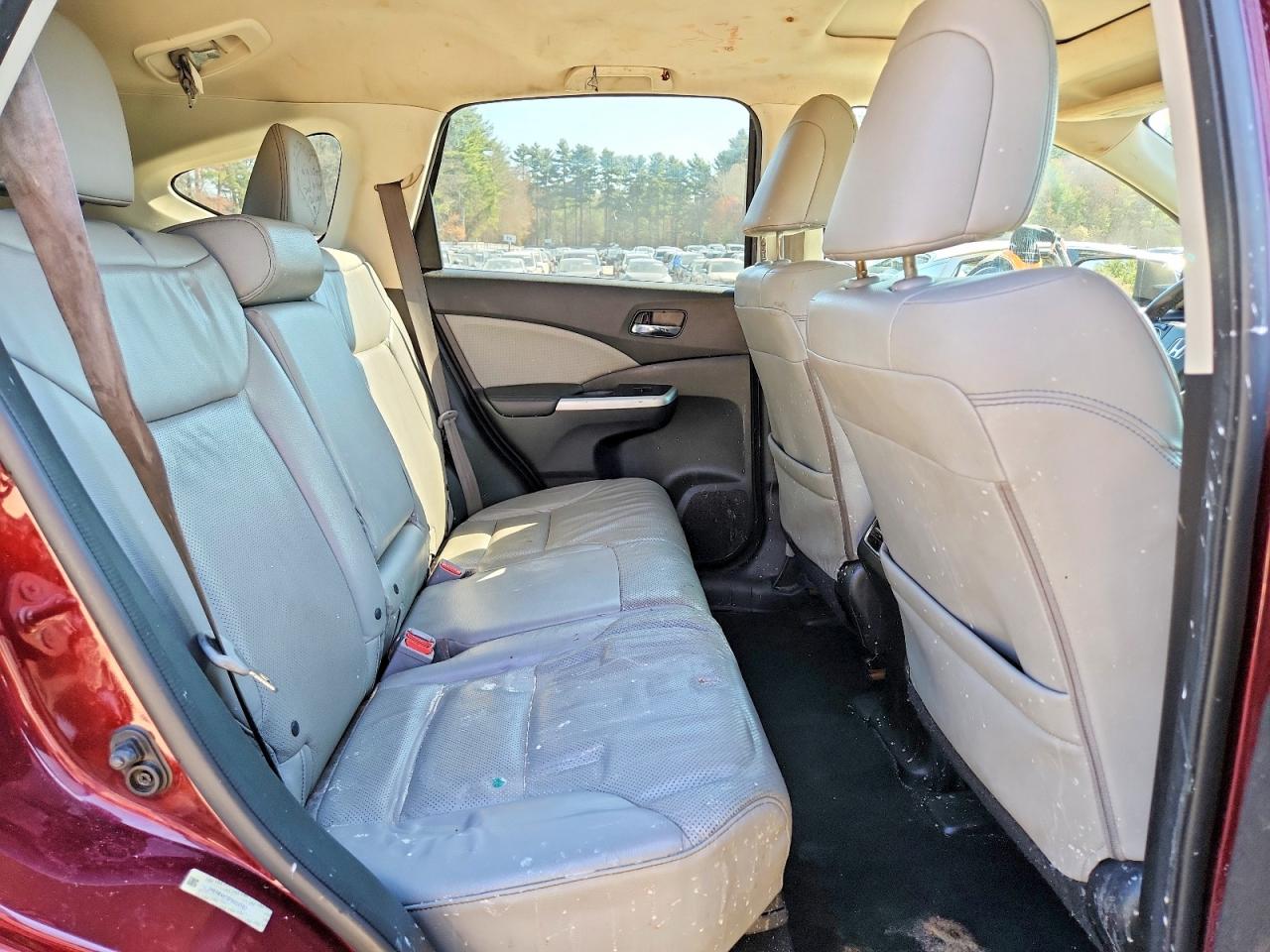 2015 Honda Cr-v Exl Burgundy vin: 2HKRM4H76FH658583