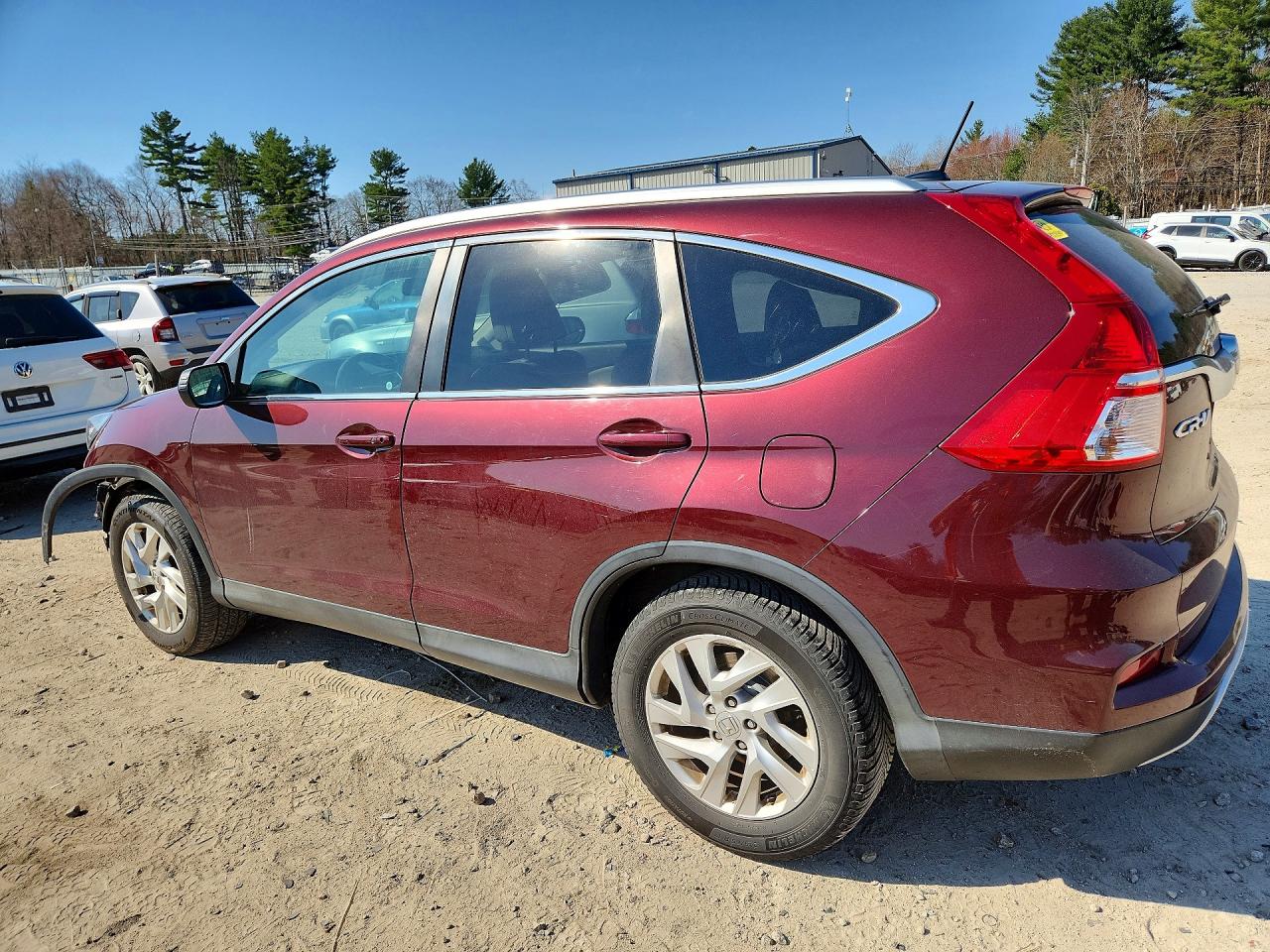 2015 Honda Cr-v Exl Burgundy vin: 2HKRM4H76FH658583