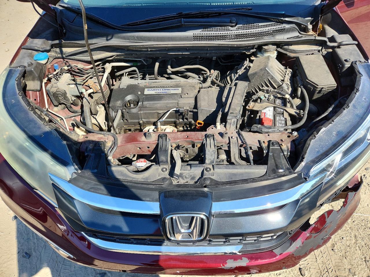 2015 Honda Cr-v Exl Burgundy vin: 2HKRM4H76FH658583