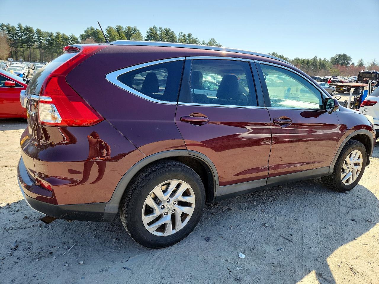 2015 Honda Cr-v Exl Burgundy vin: 2HKRM4H76FH658583