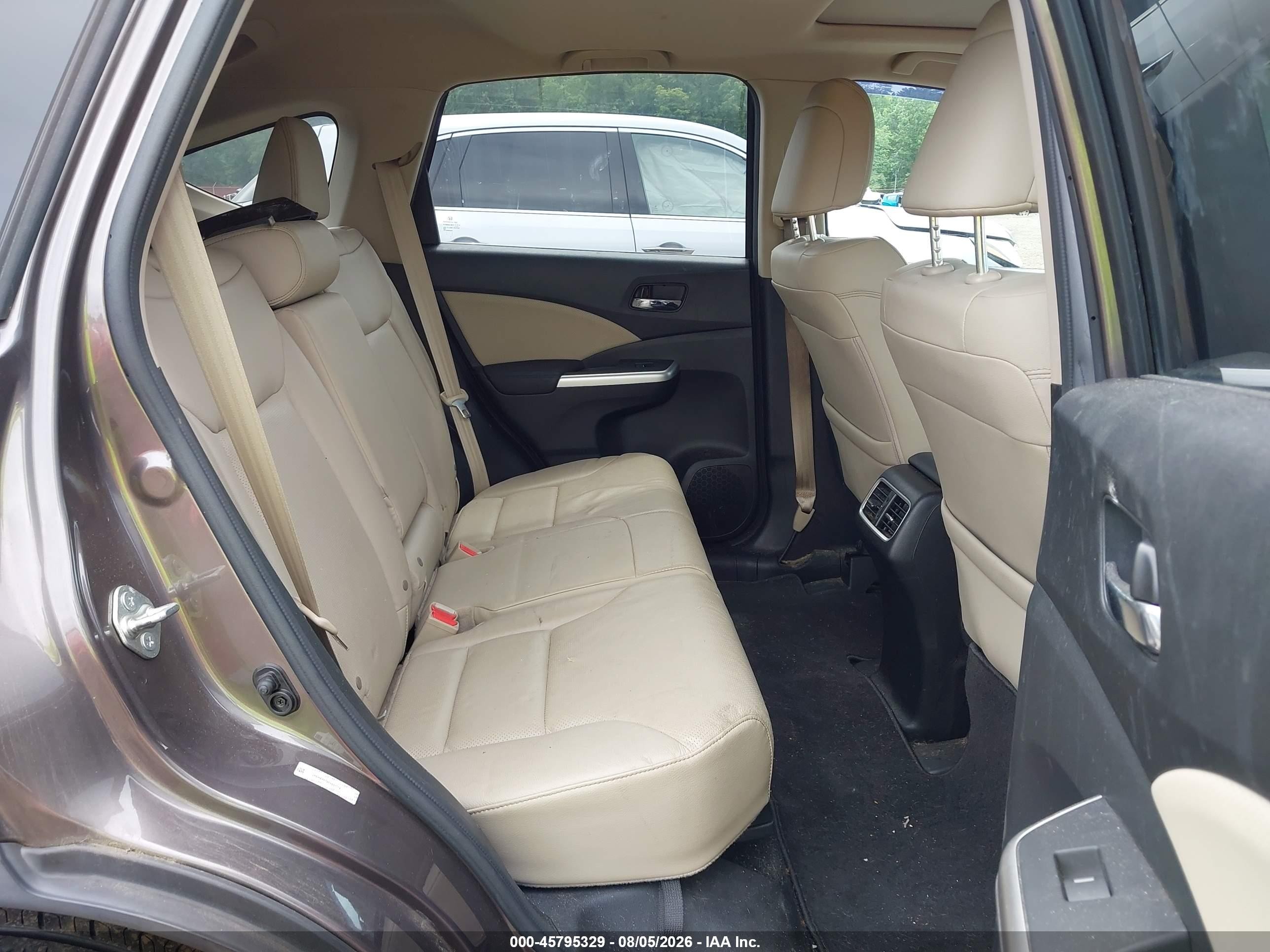 2015 Honda Cr-v Ex-l Gray vin: 2HKRM4H76FH661774