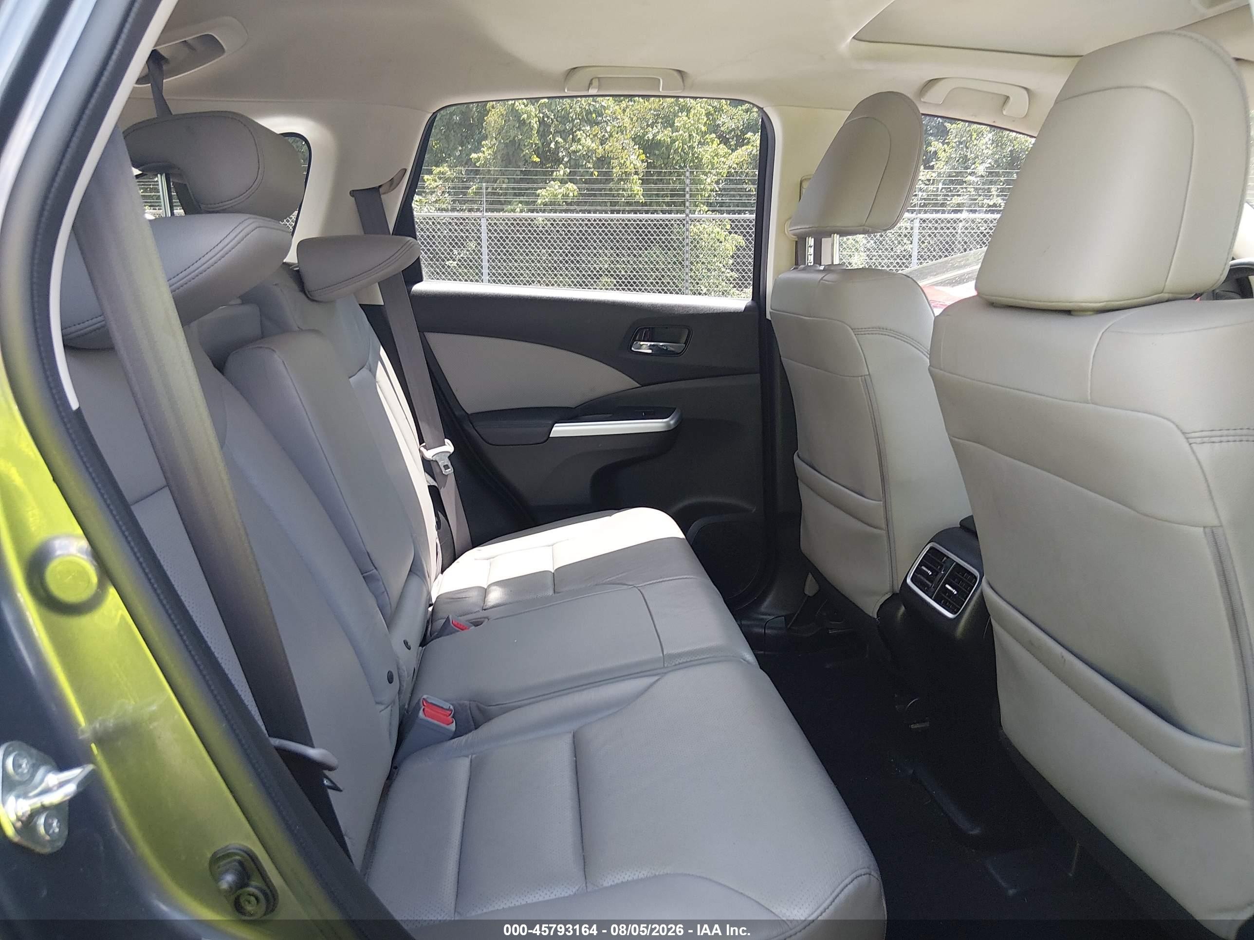 2015 Honda Cr-v Ex-l Gray vin: 2HKRM4H76FH662343
