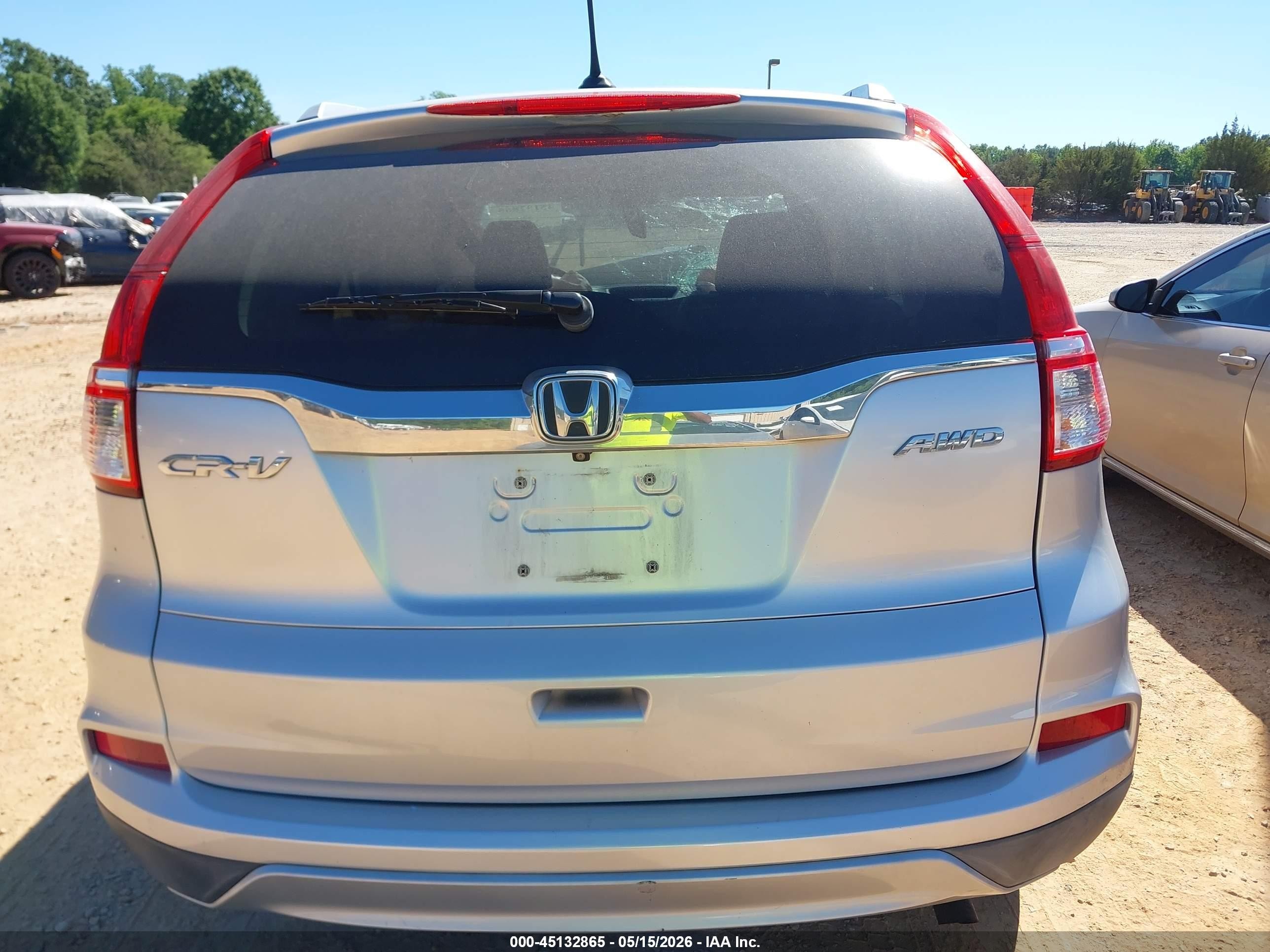 2015 Honda Cr-v Ex-l Серебряный vin: 2HKRM4H76FH667381
