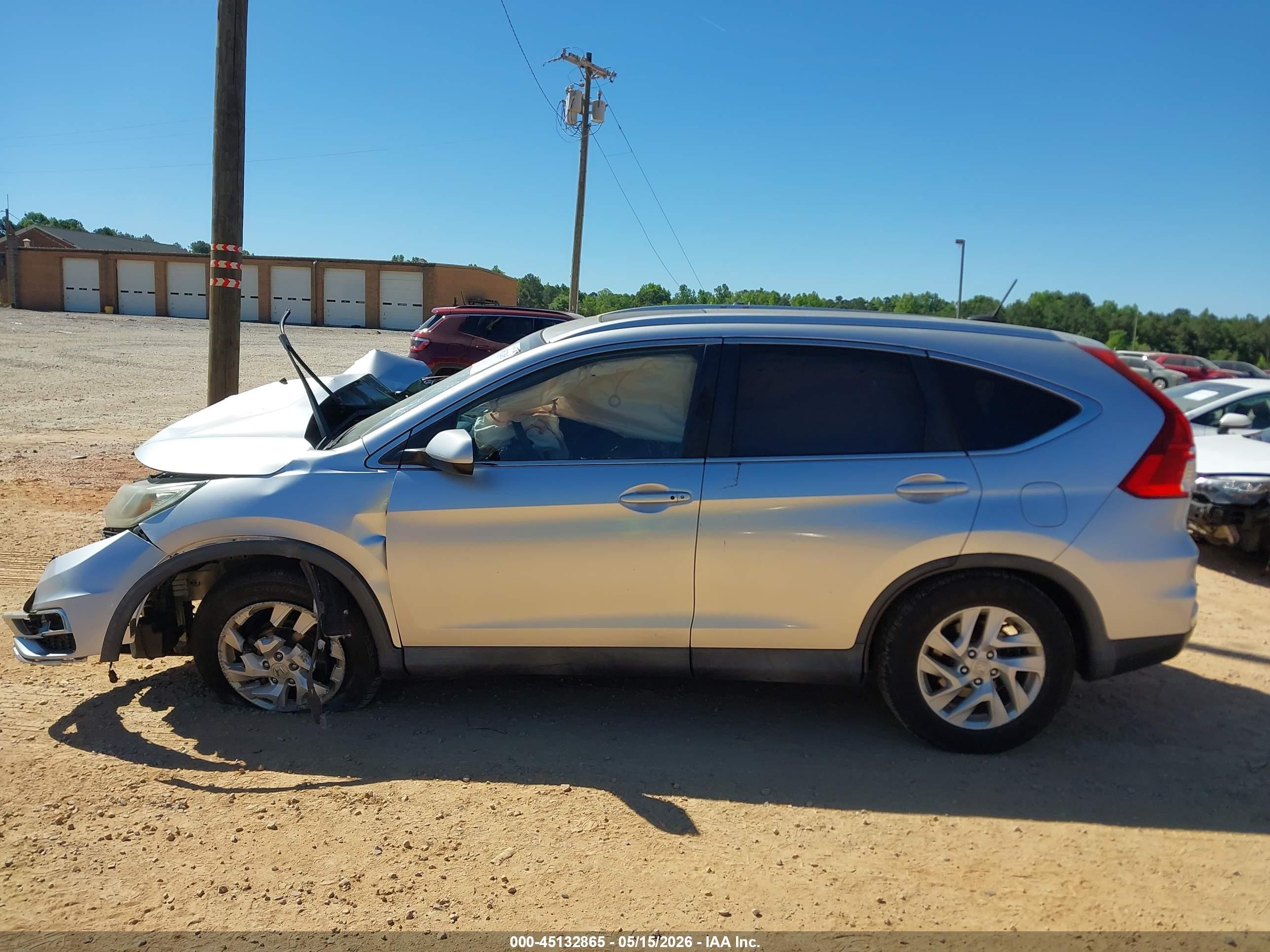 2015 Honda Cr-v Ex-l Серебряный vin: 2HKRM4H76FH667381