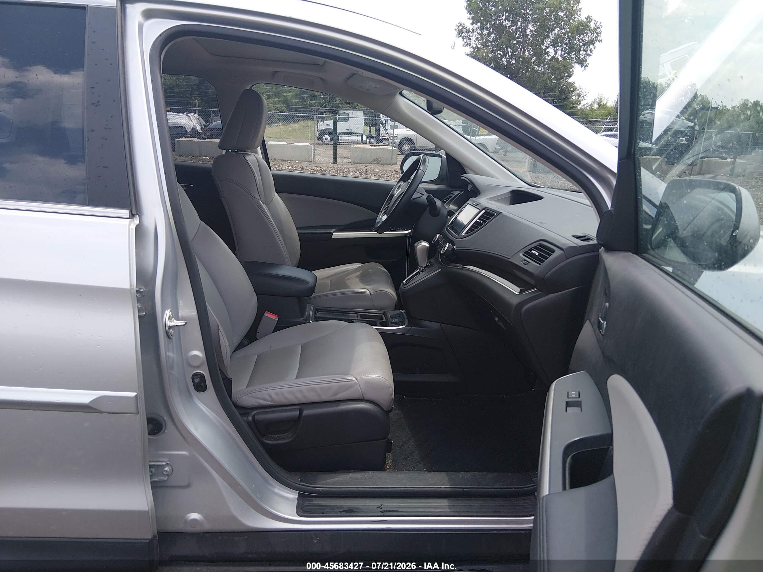 2015 Honda Cr-v Ex-l Silver vin: 2HKRM4H76FH667641