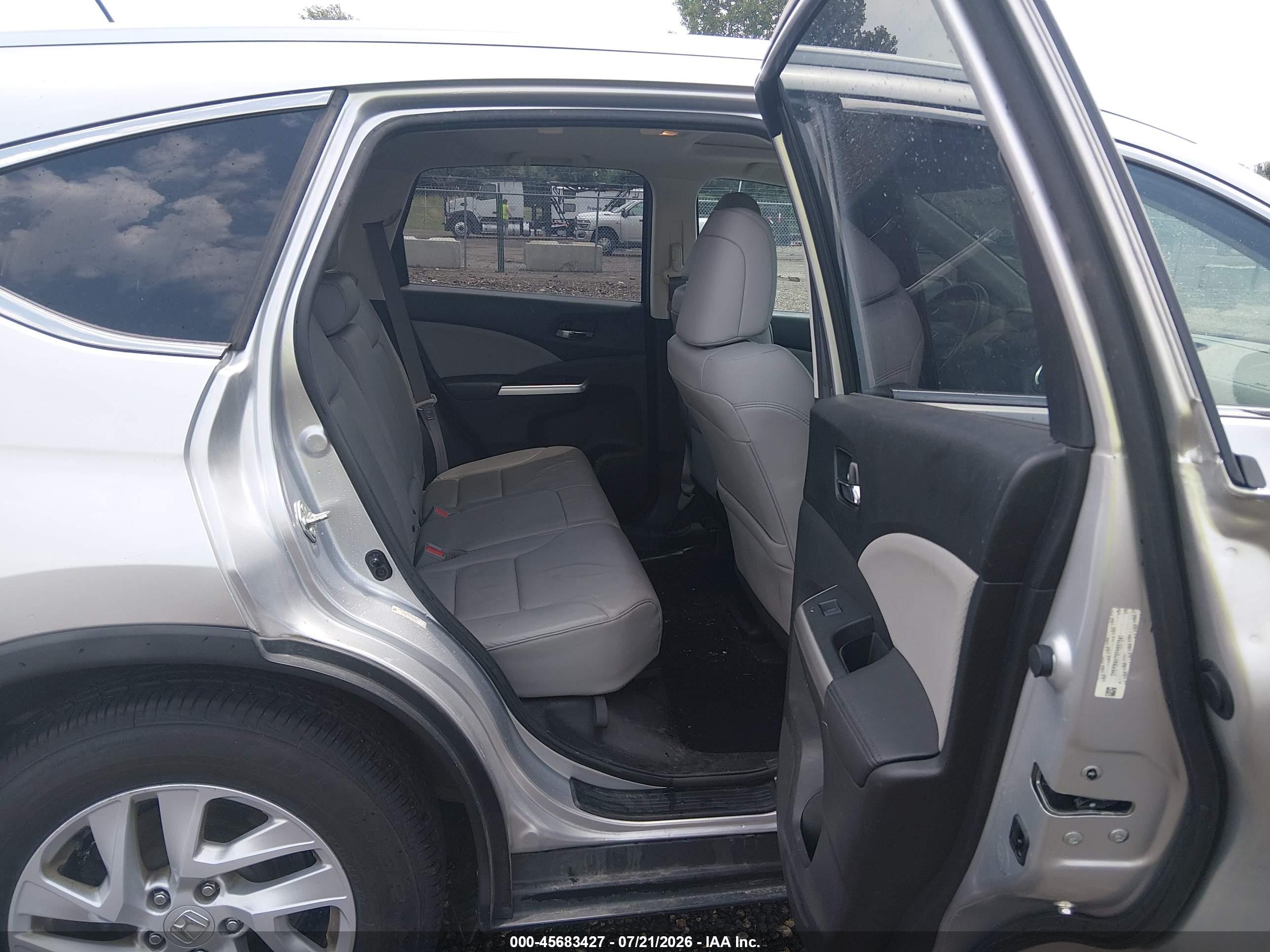 2015 Honda Cr-v Ex-l Silver vin: 2HKRM4H76FH667641