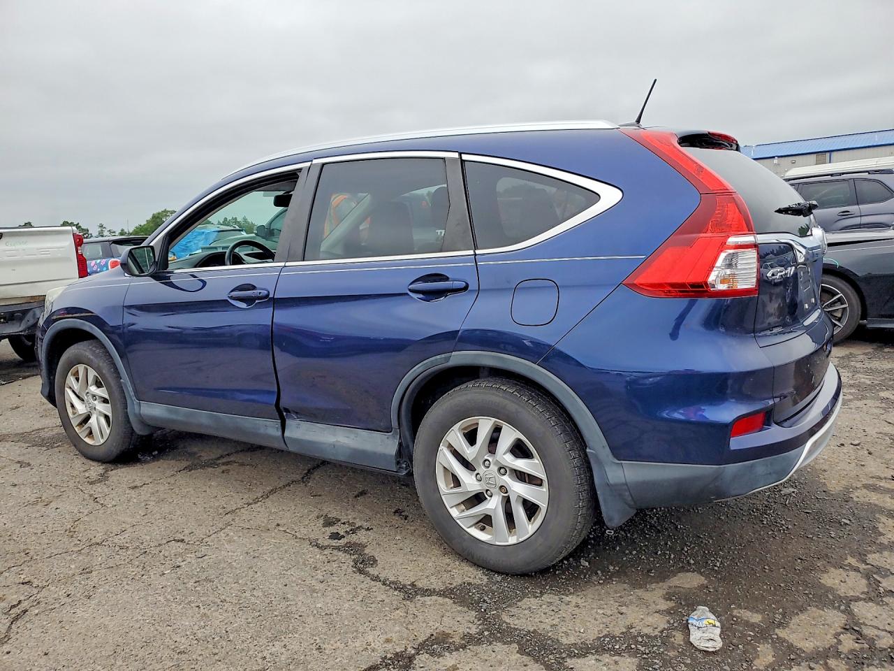 2015 Honda Cr-v Exl Blue vin: 2HKRM4H76FH675111