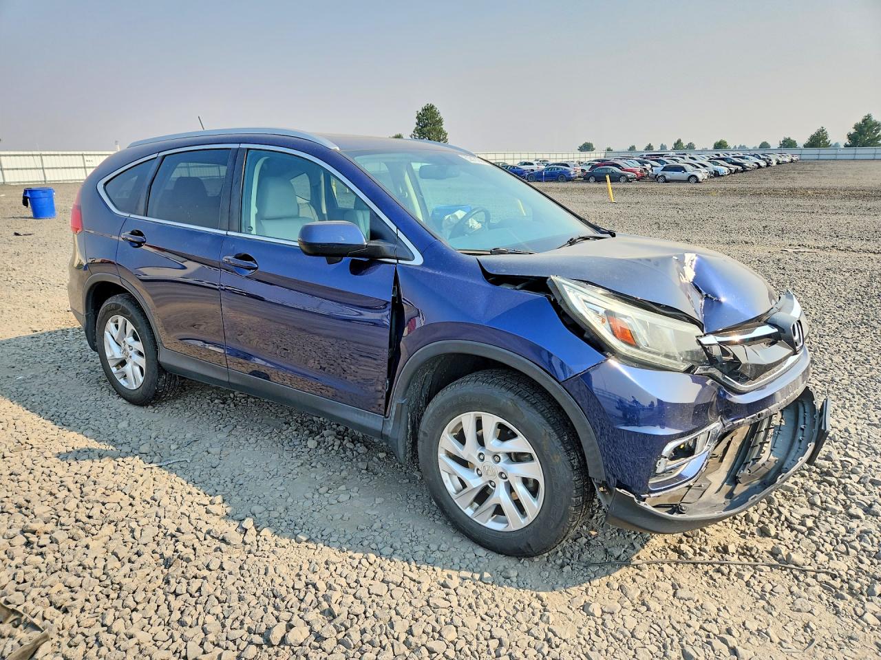 2015 Honda Cr-v Exl Blue vin: 2HKRM4H76FH680891