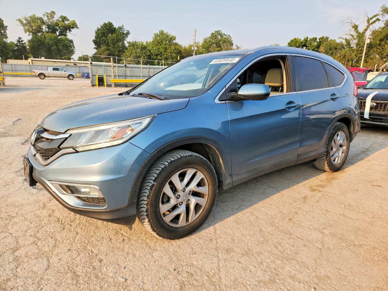 2015 Honda Cr-v Exl Blue vin: 2HKRM4H76FH686478