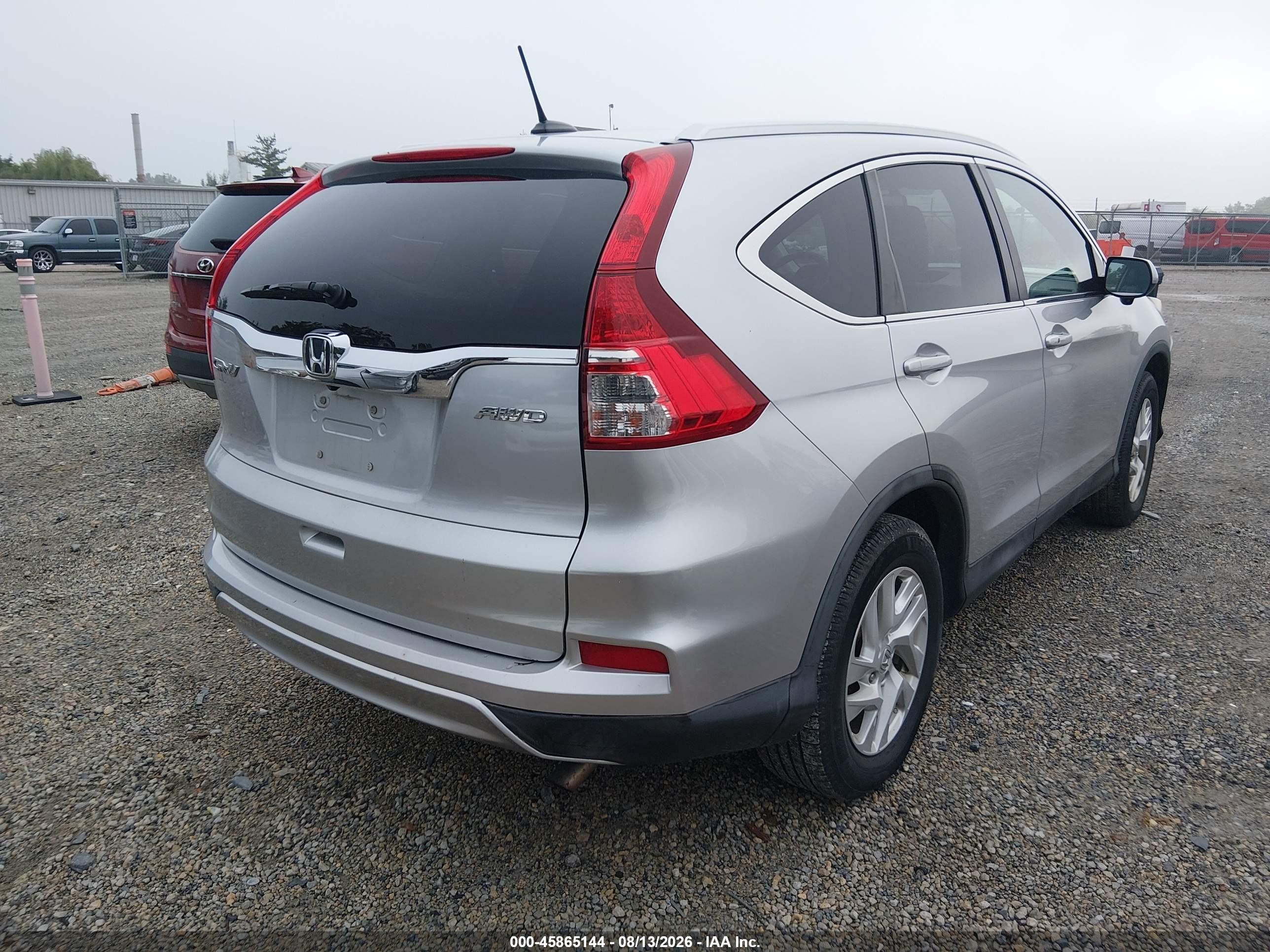 2015 Honda Cr-v Ex-l Silver vin: 2HKRM4H76FH701125