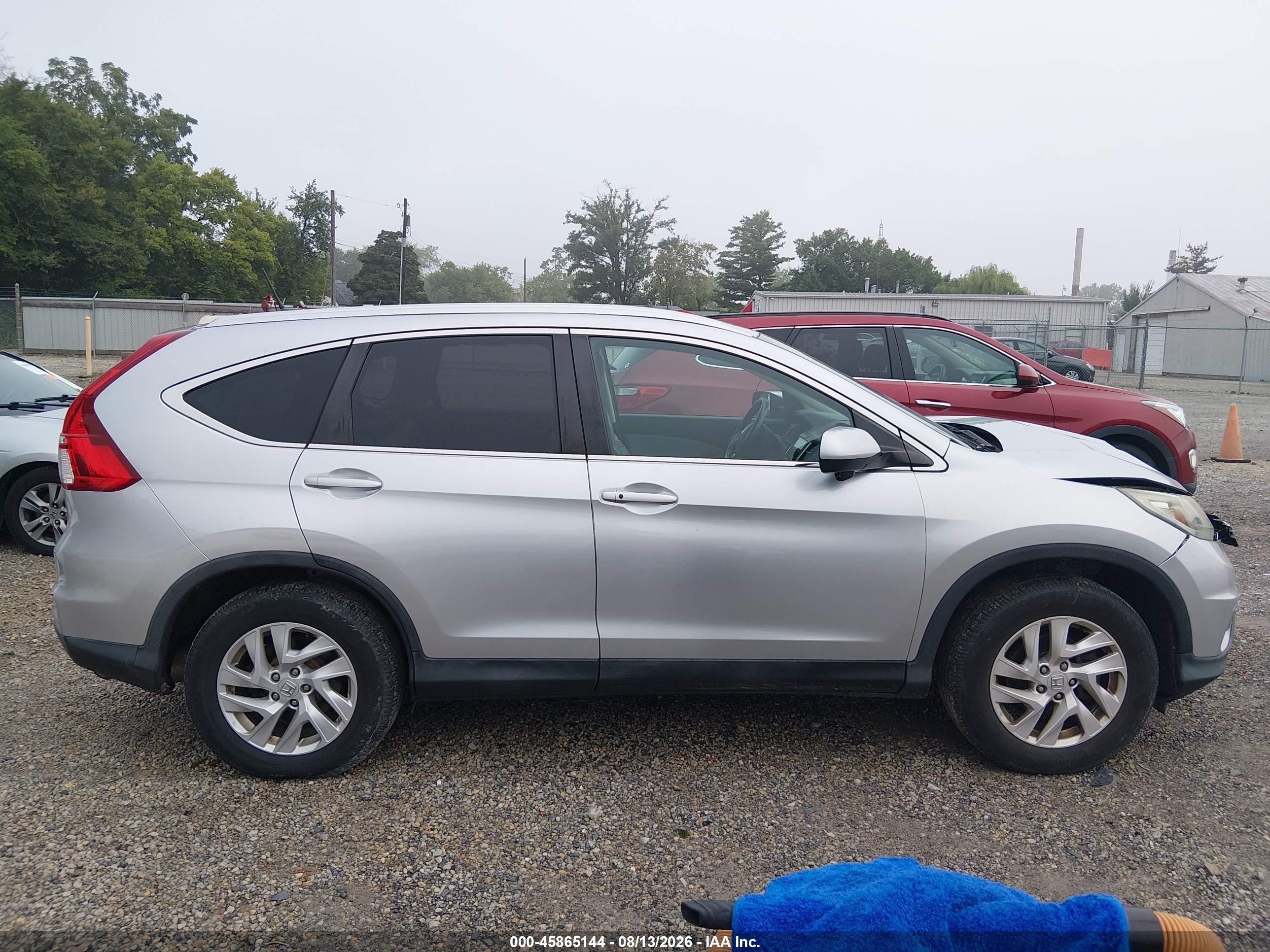 2015 Honda Cr-v Ex-l Silver vin: 2HKRM4H76FH701125