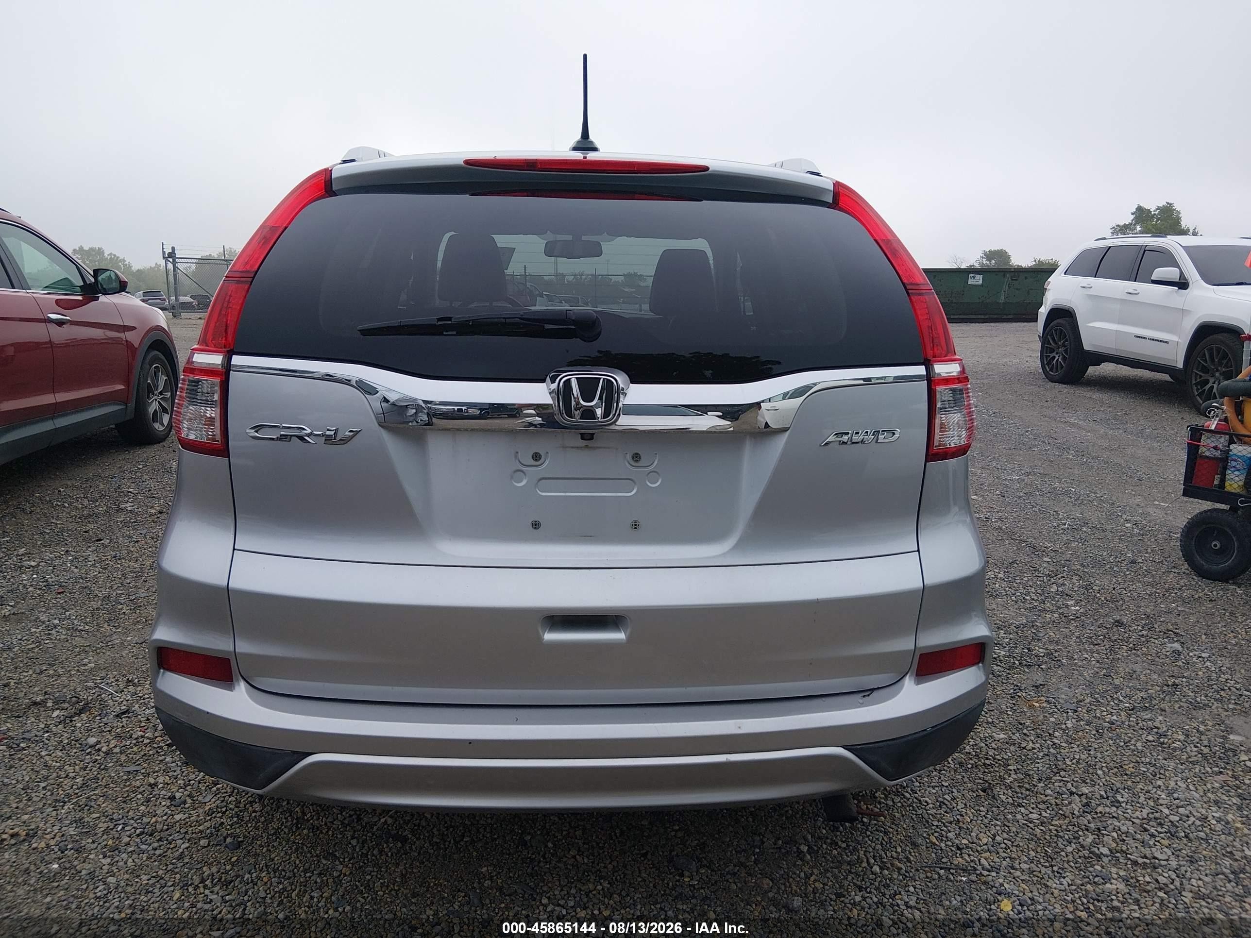 2015 Honda Cr-v Ex-l Silver vin: 2HKRM4H76FH701125